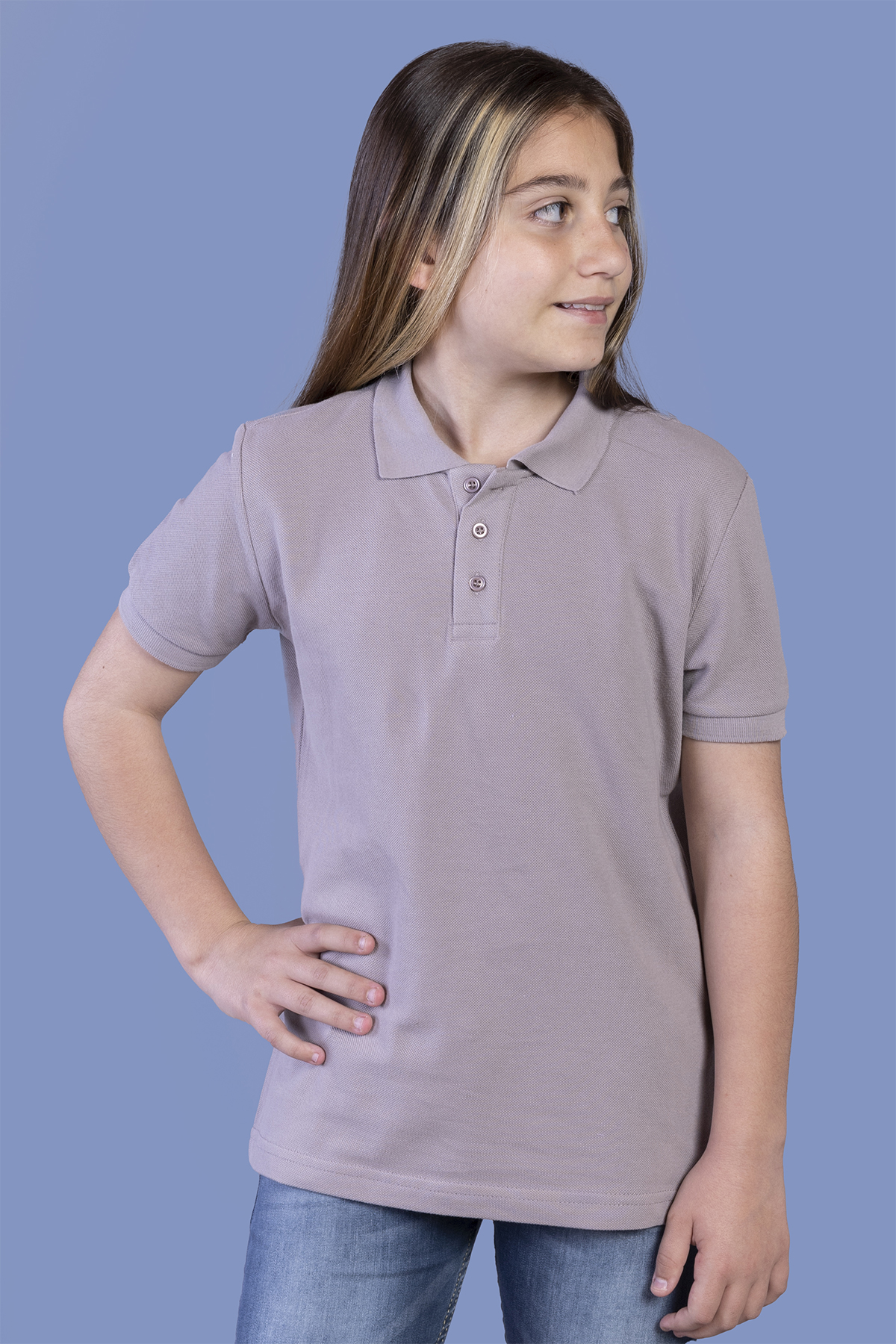 Toontoy Unisex Çocuk Düğmeli Polo Yaka Tişört