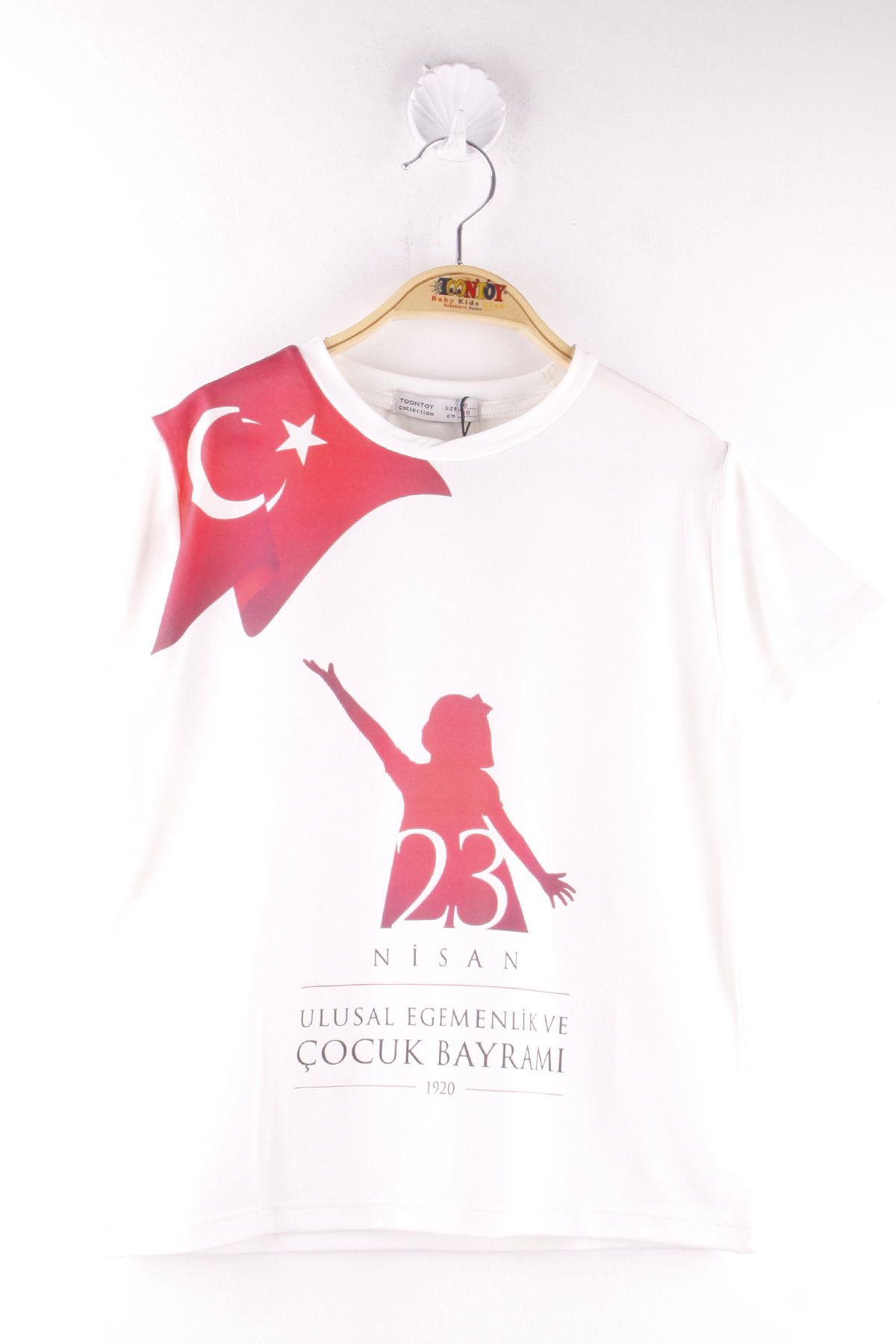 Toontoy Unisex Çocuk 23 Nisan Baskılı Tişört