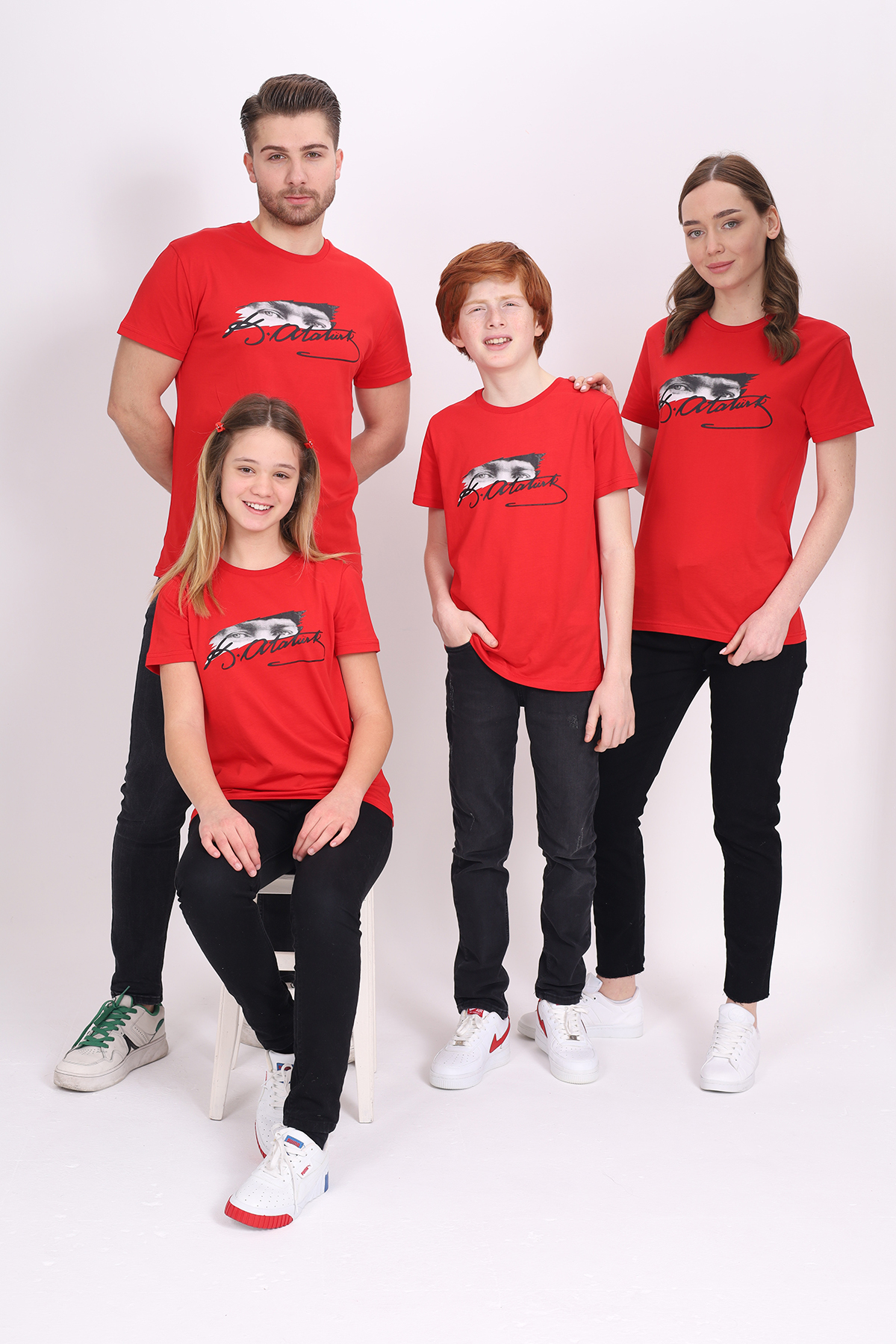 Toontoy Unisex Çocuk Atatürk Baskılı Tişört 23072