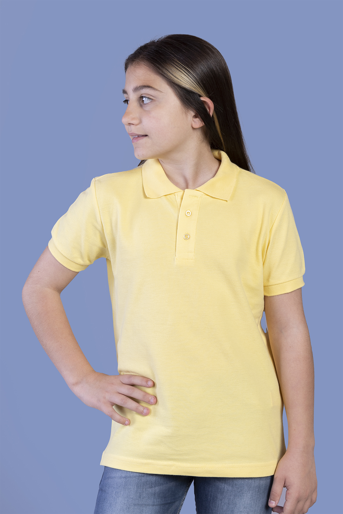 Toontoy Unisex Çocuk Düğmeli Polo Yaka Tişört