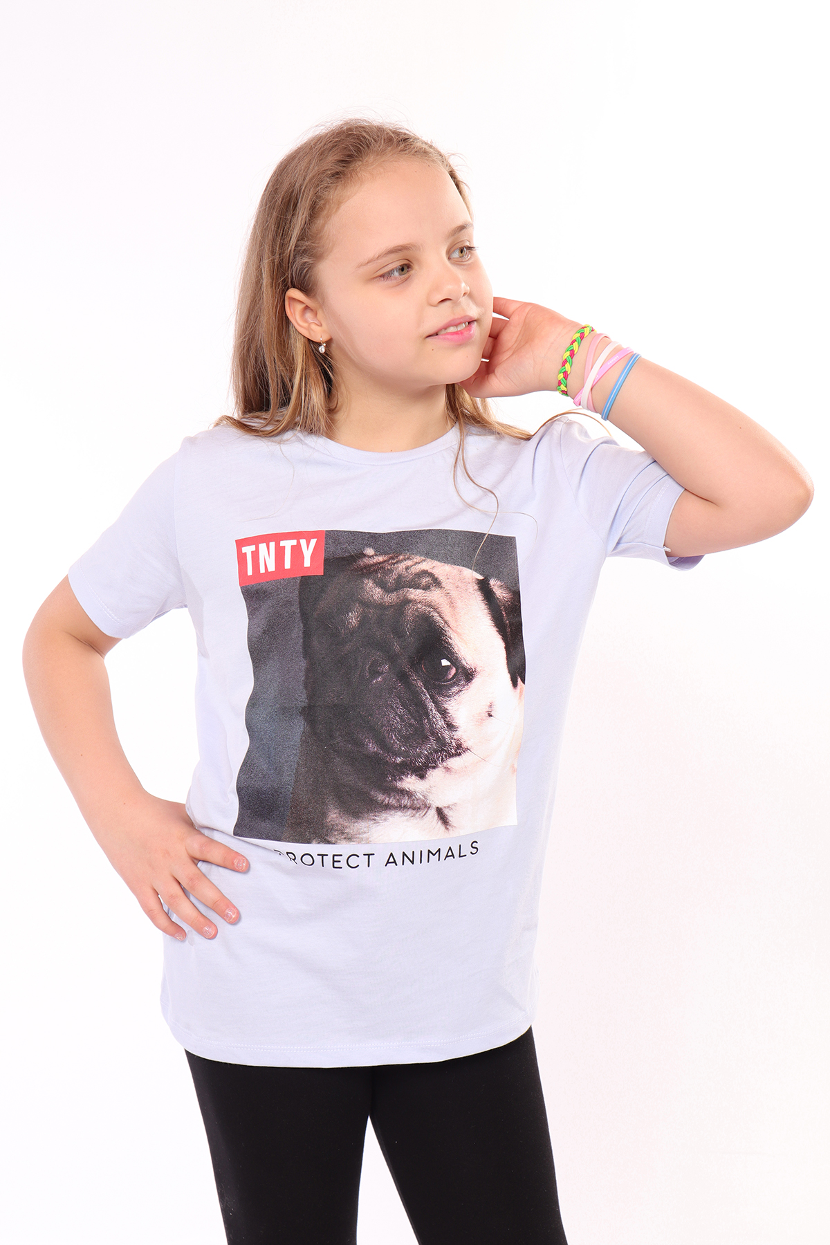 Toontoy Unisex Çocuk Önü Baskılı Tişört