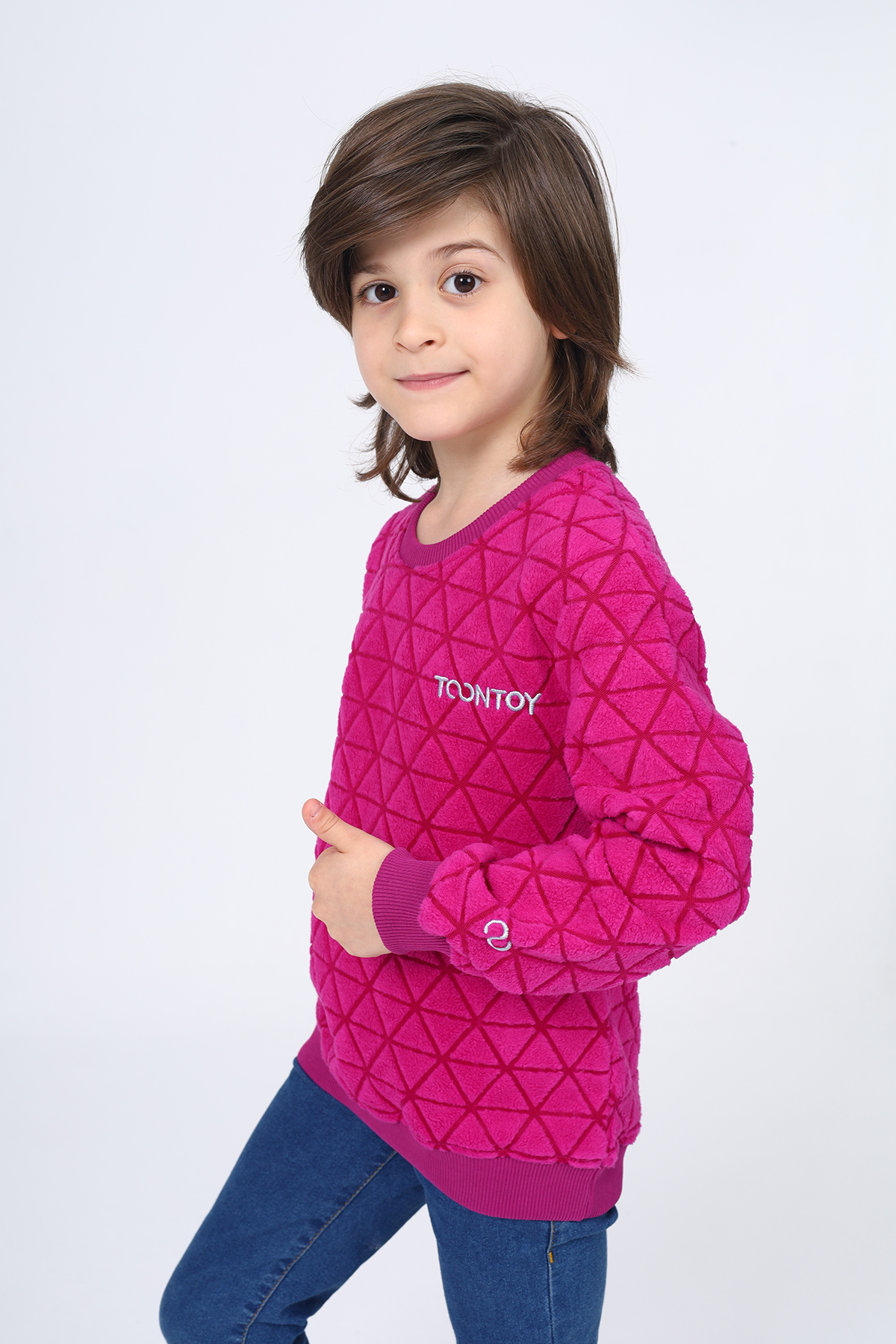 Toontoy Unisex Çocuk Nakışlı Sweatshirt