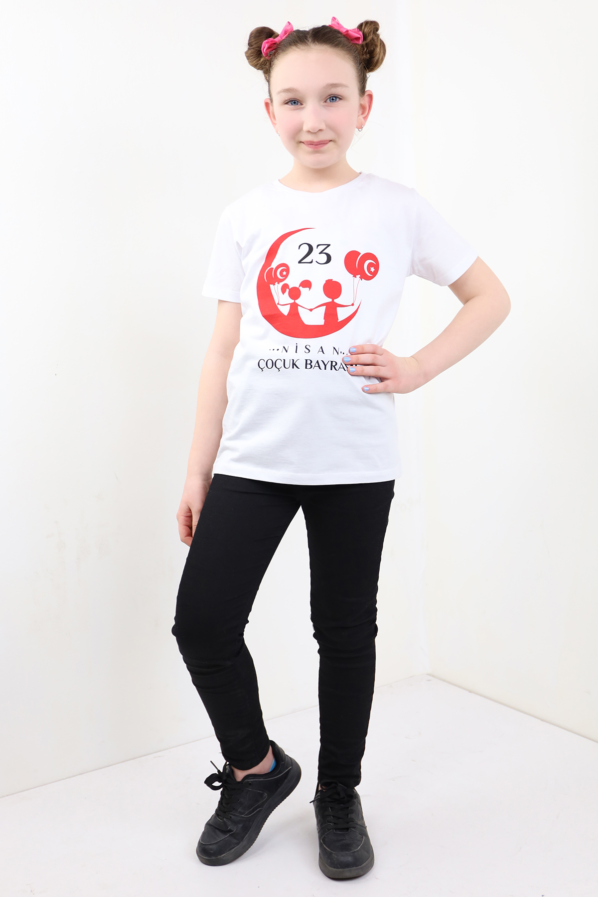 Toontoy Unisex Çocuk 23 Nisan Baskılı Tişört