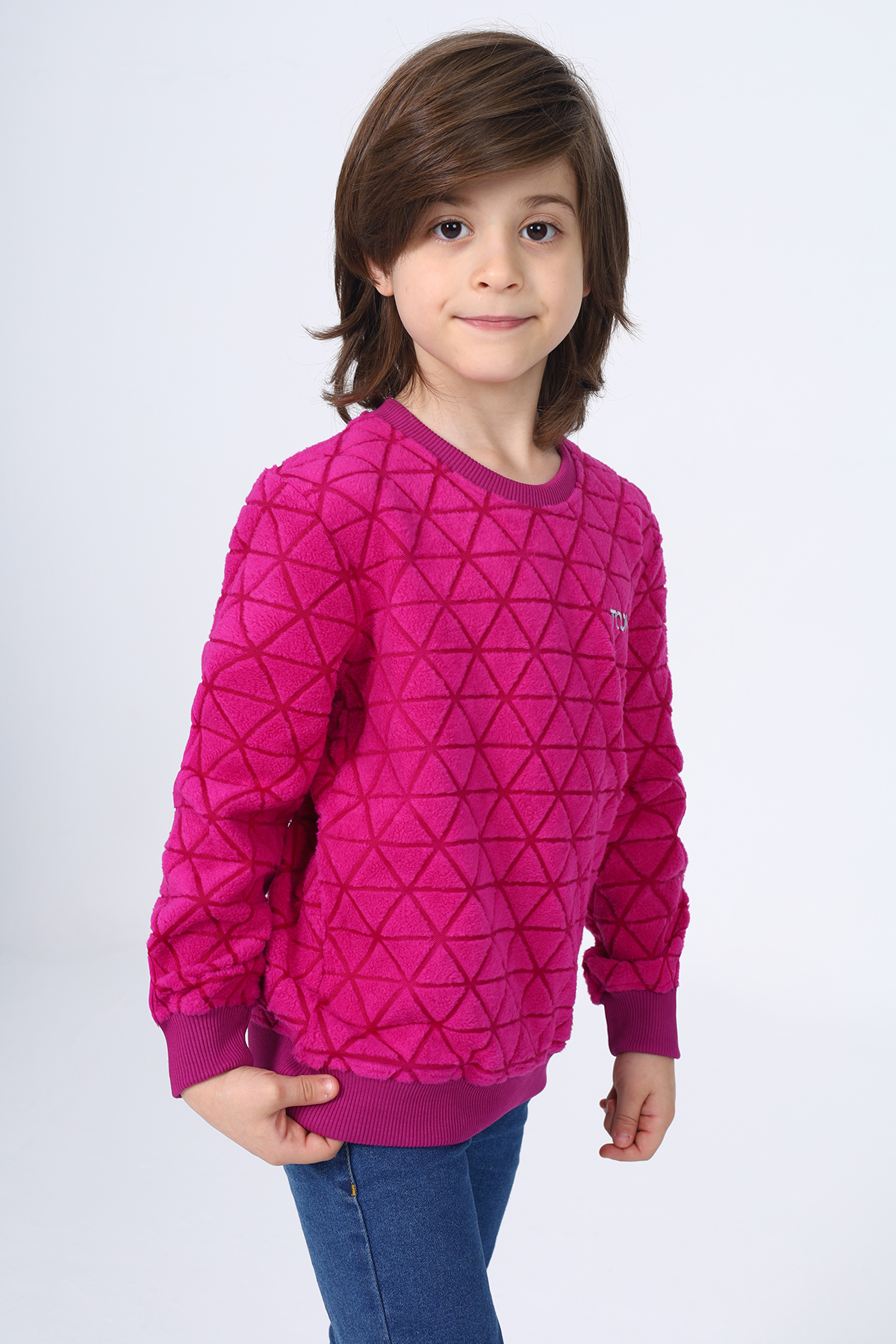 Toontoy Unisex Çocuk Nakışlı Sweatshirt
