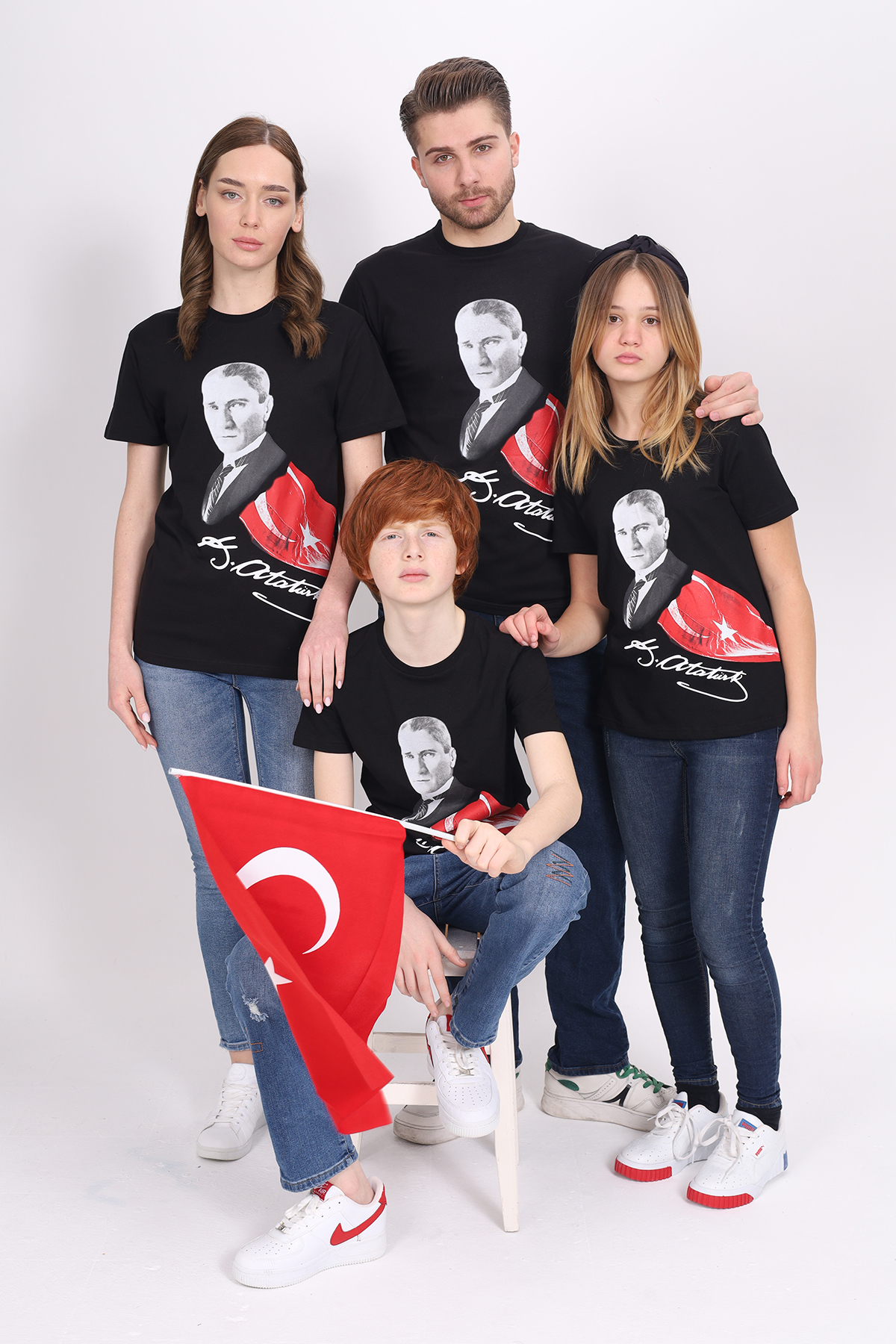 Toontoy Unisex Atatürk Baskılı Tişört 23093