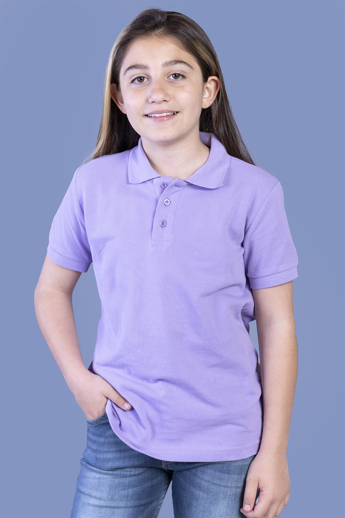 Toontoy Unisex Çocuk Düğmeli Polo Yaka Tişört