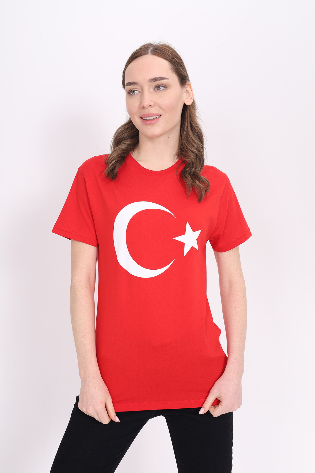 Toontoy Unisex Ay Yıldız Baskılı Tişört