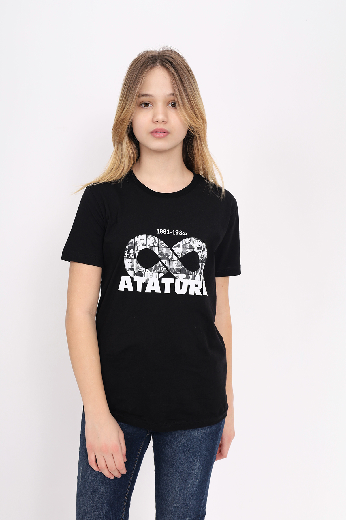 Toontoy Unisex Çocuk Atatürk Baskılı Tişört