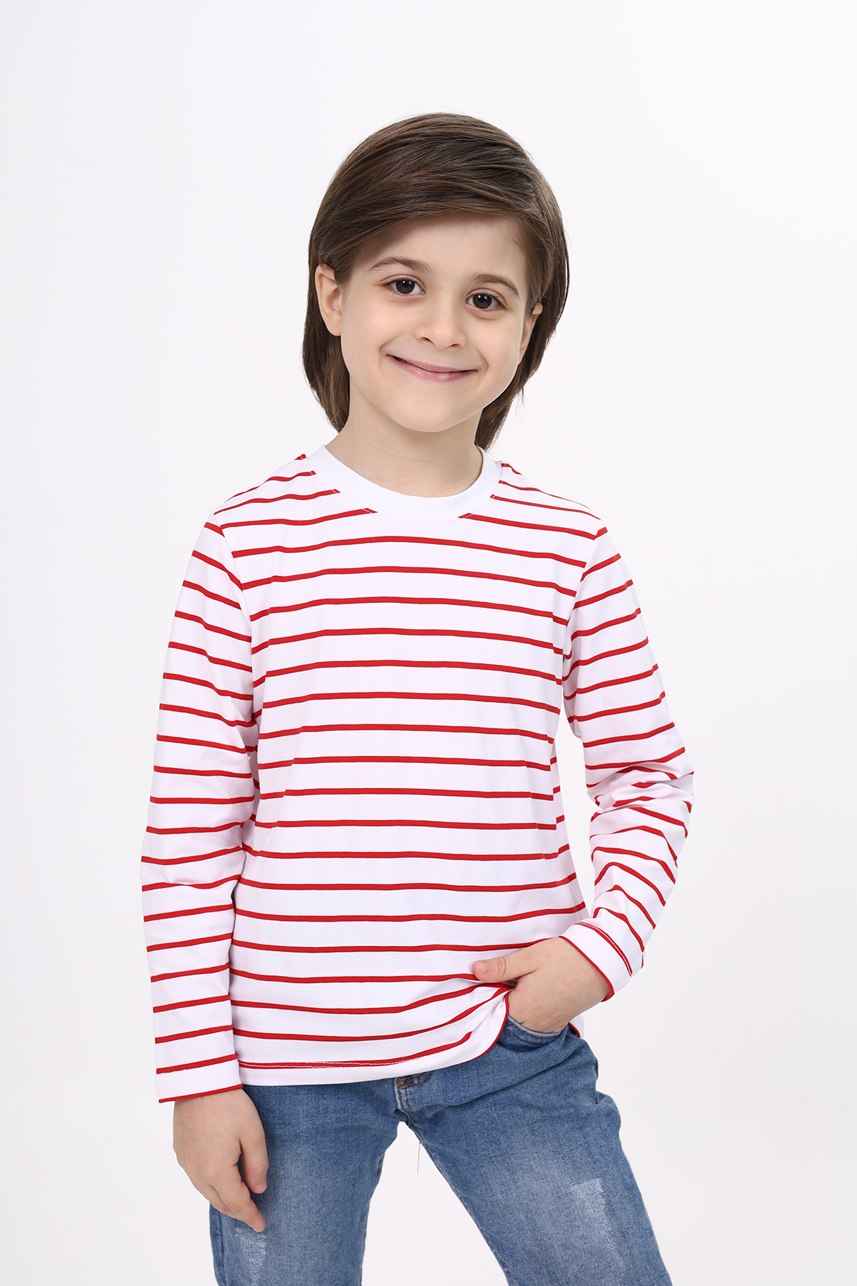 Toontoy Unisex Çocuk Çizgili Tişört