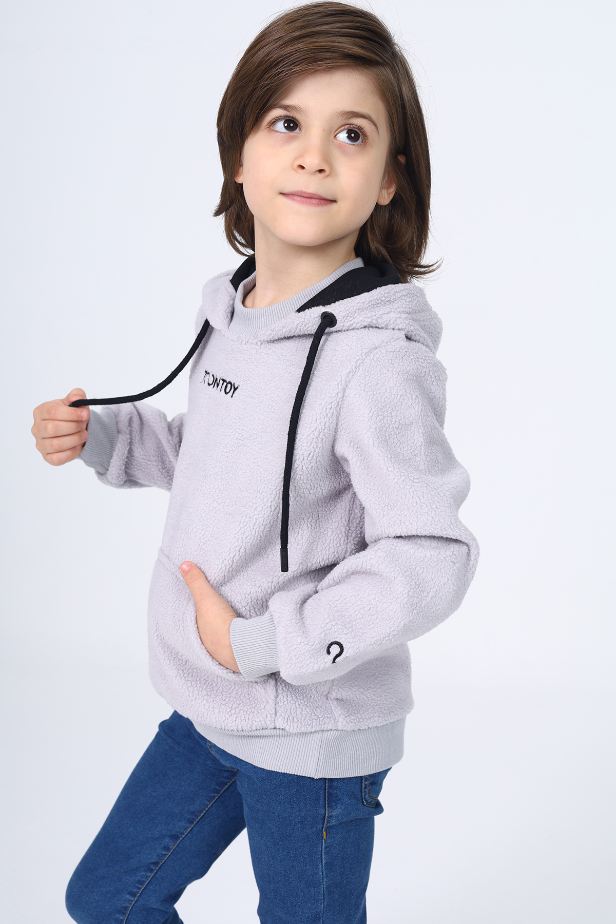 Toontoy Unisex Çocuk Nakışlı Sweatshirt