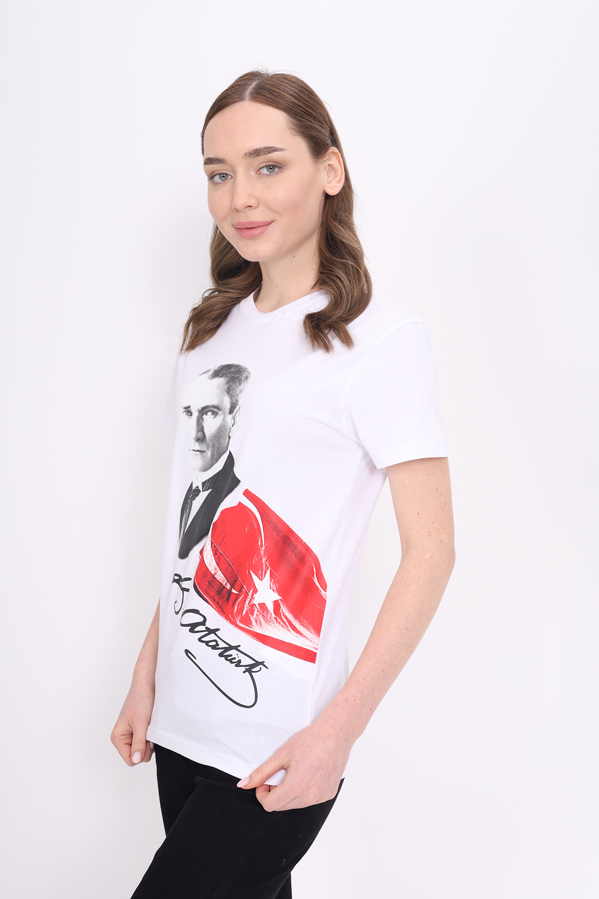 Toontoy Unisex Atatürk Baskılı Tişört 23093