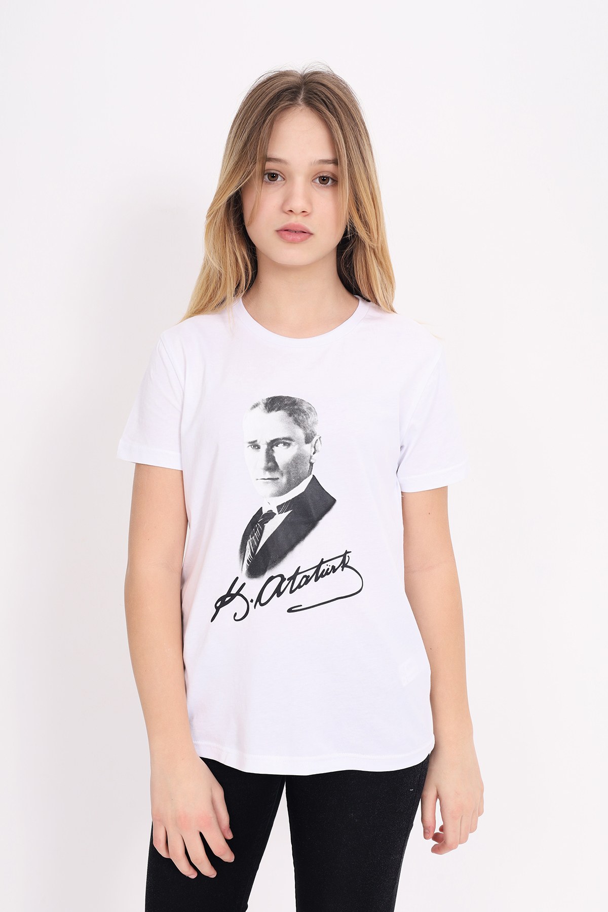 Toontoy Unisex Çocuk Atatürk Baskılı Tişört