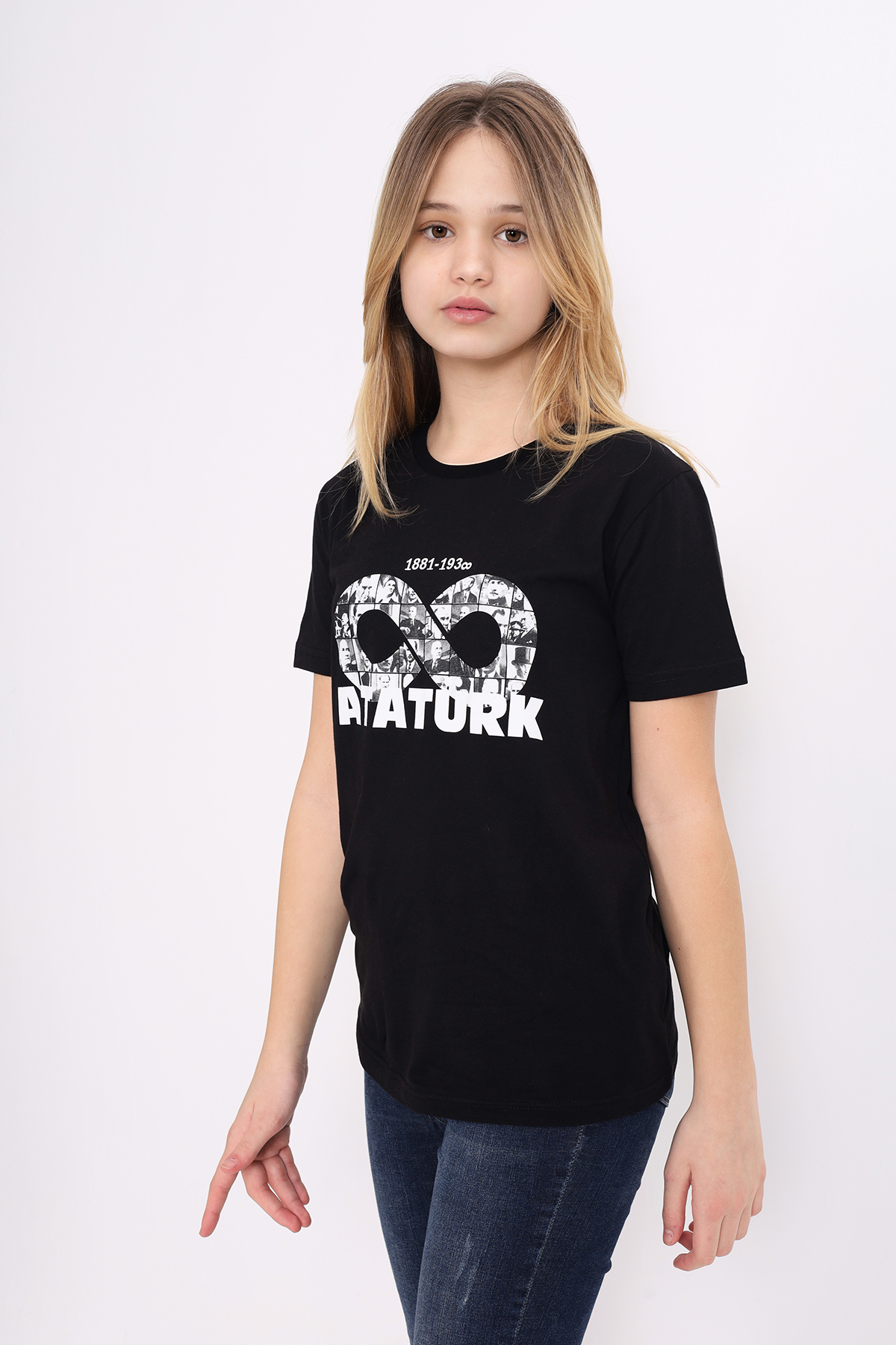 Toontoy Unisex Çocuk Atatürk Baskılı Tişört
