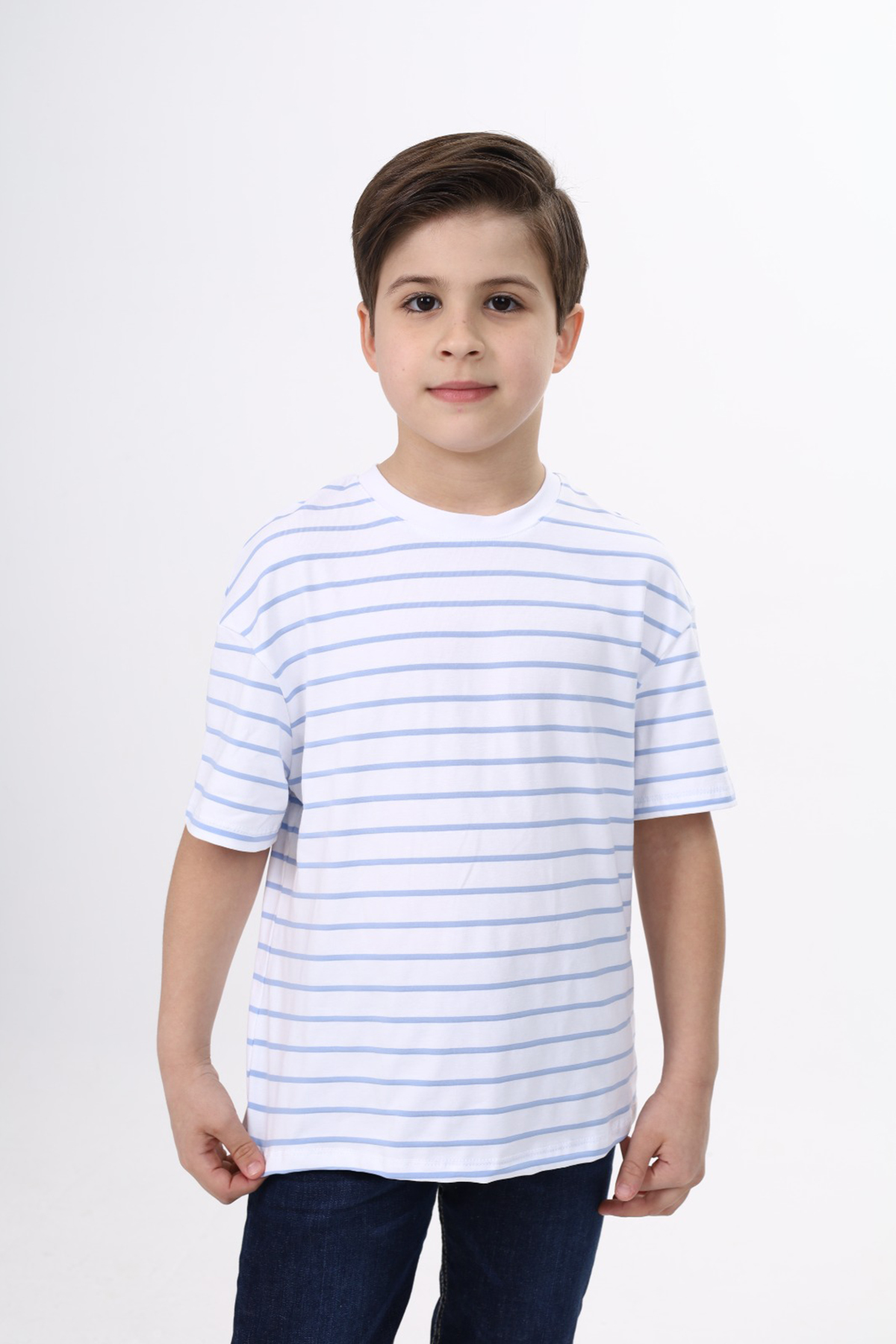 Toontoy Unisex Çocuk Çizgili Tişört