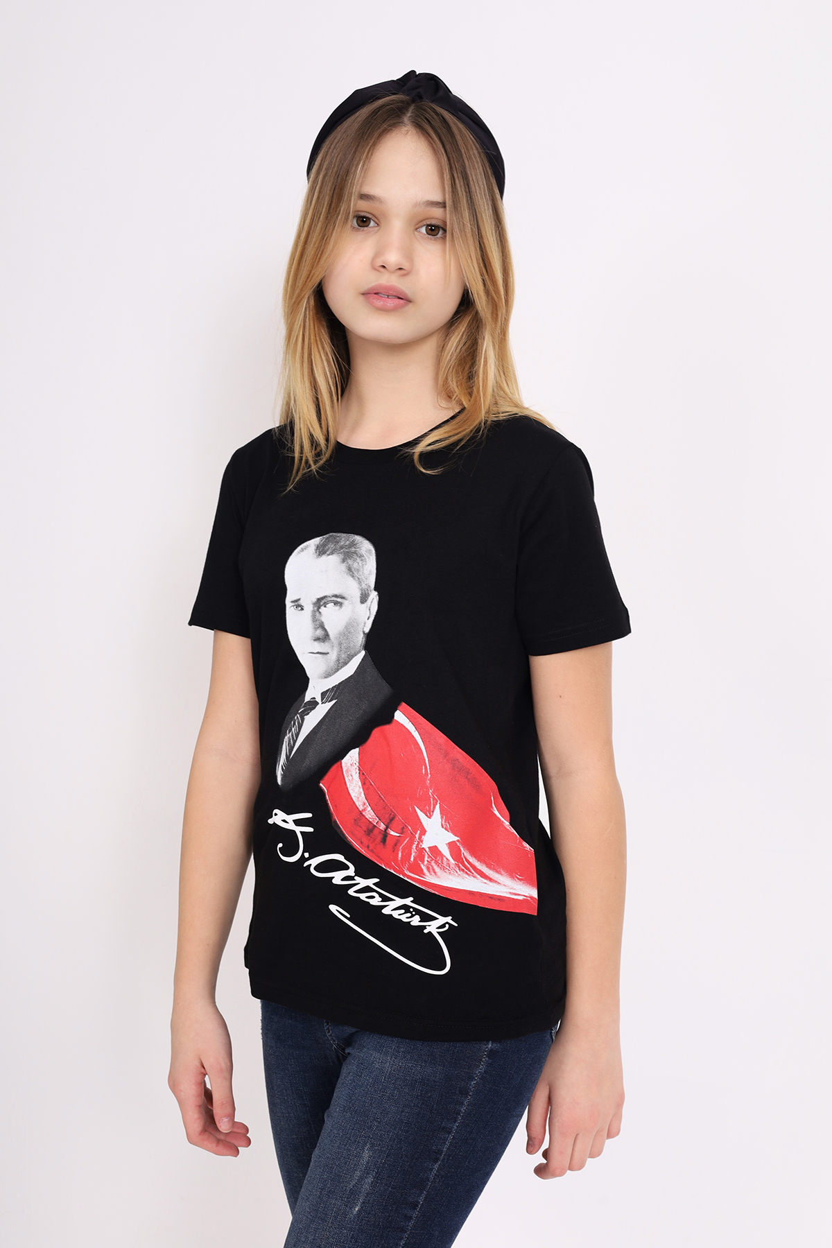 Toontoy Unisex Çocuk Atatürk Baskılı Tişört