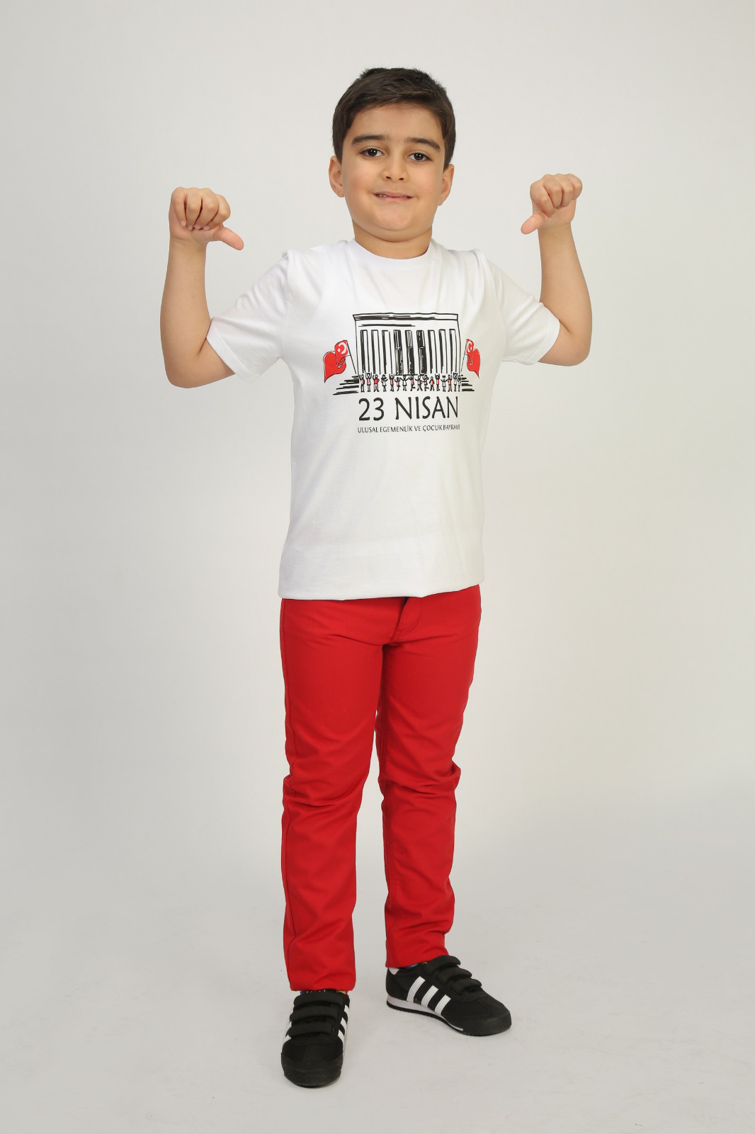 Toontoy Unisex Çocuk 23 Nisan Baskılı Tişört