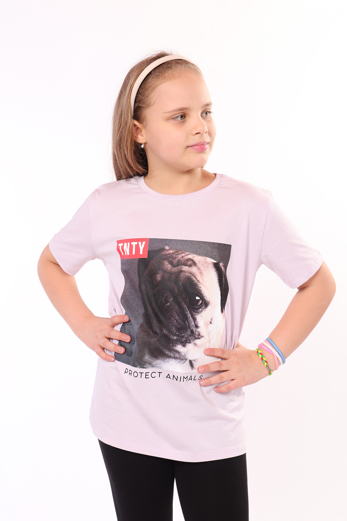 Toontoy Unisex Çocuk Önü Baskılı Tişört