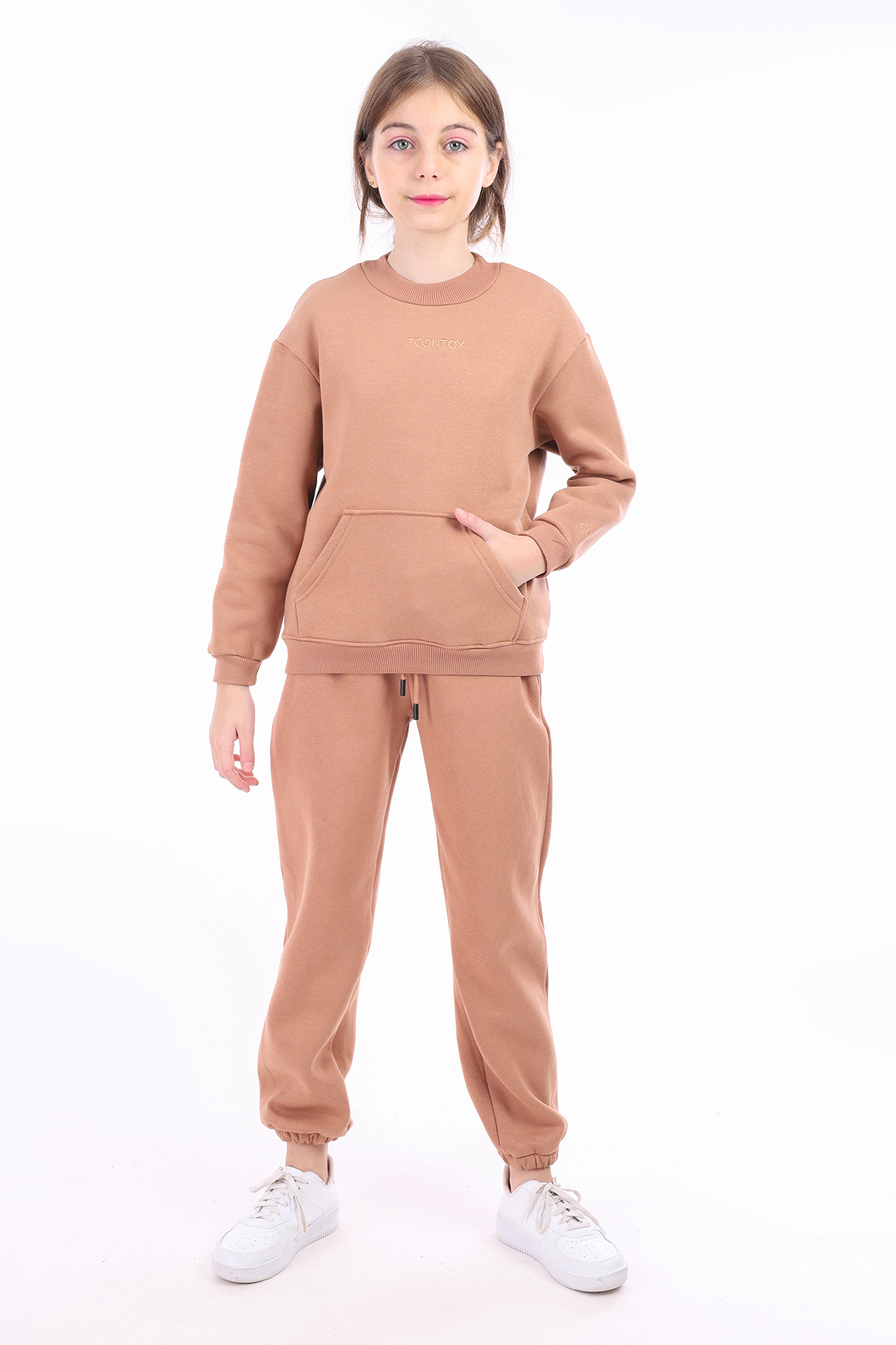 Toontoy Unisex Çocuk Nakışlı Sweatshirt