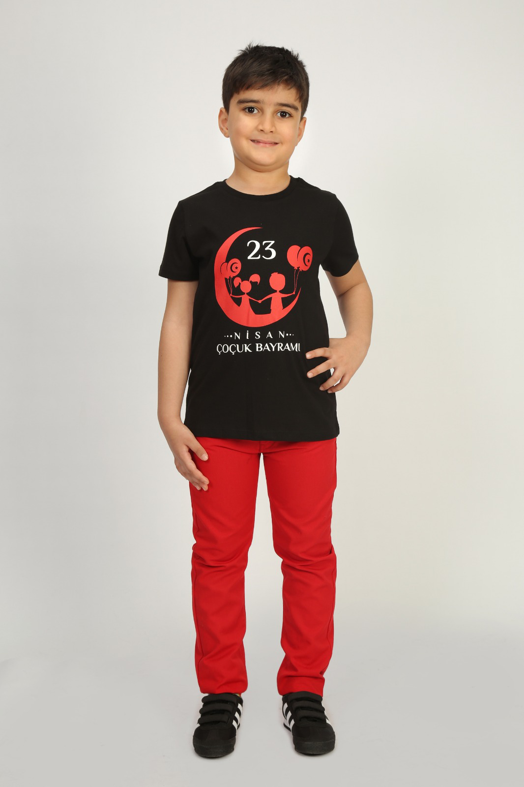 Toontoy Unisex Çocuk 23 Nisan Baskılı Tişört