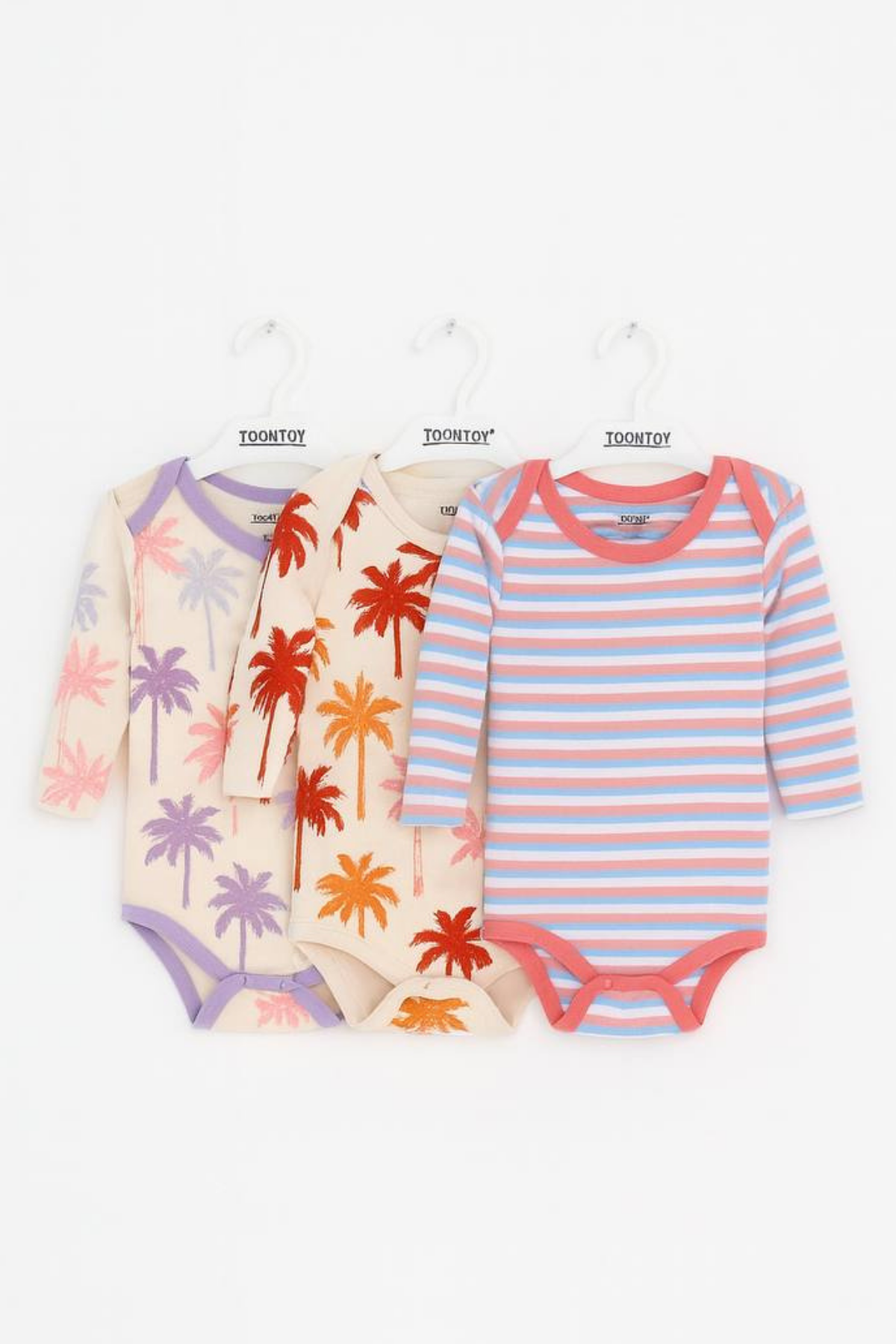 Toontoy  Unisex Çok Desenli 3 Lü Zıbın