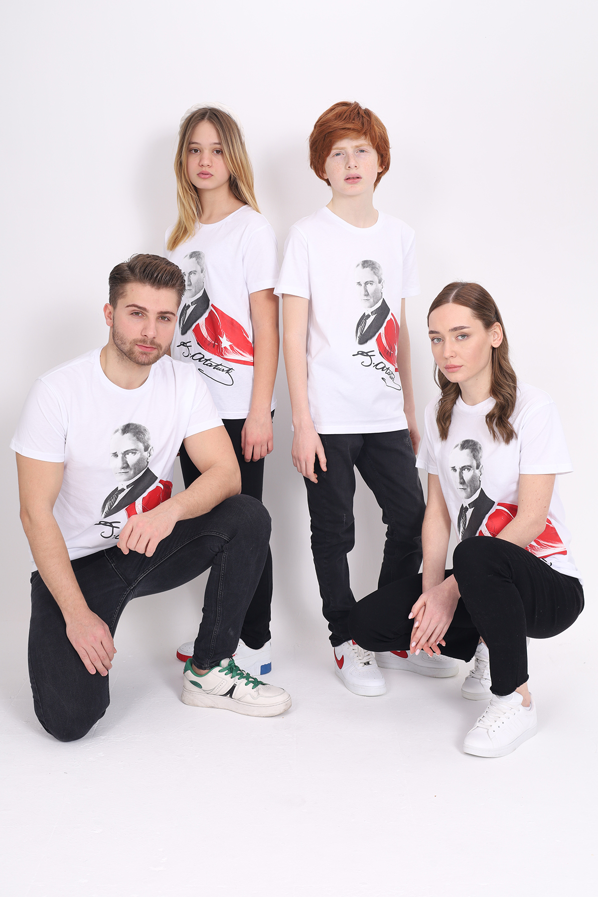 Toontoy Unisex Çocuk Atatürk Baskılı Tişört