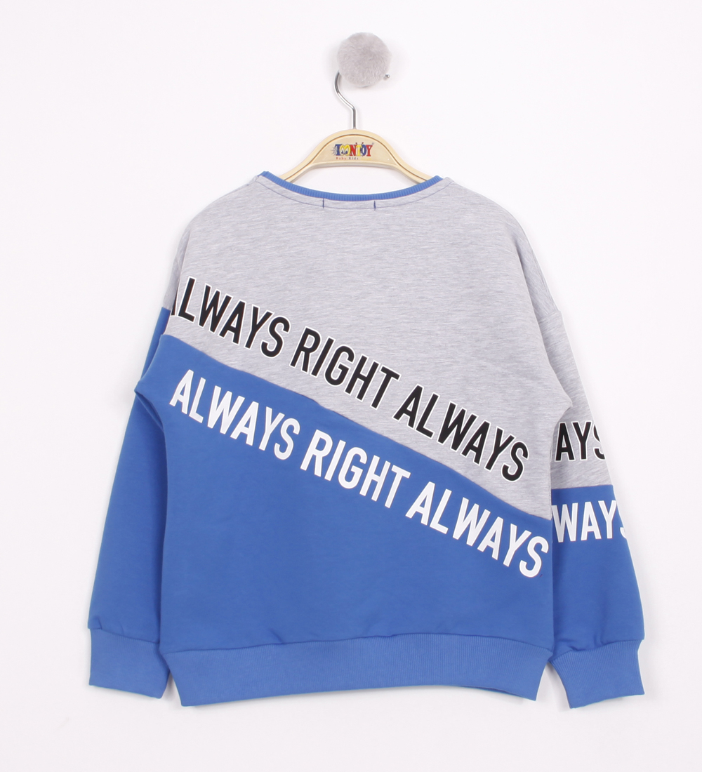 Toontoy Unisex Çocuk Always Baskılı Sweatshirt Toontoy Unisex Çocuk Always Baskılı Sweatshirt