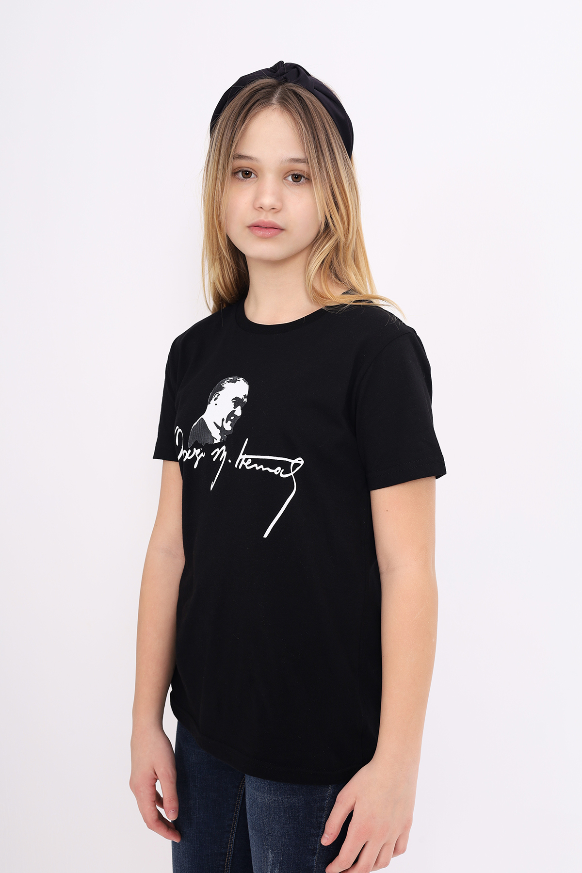 Toontoy Unisex Çocuk Atatürk Baskılı Tişört