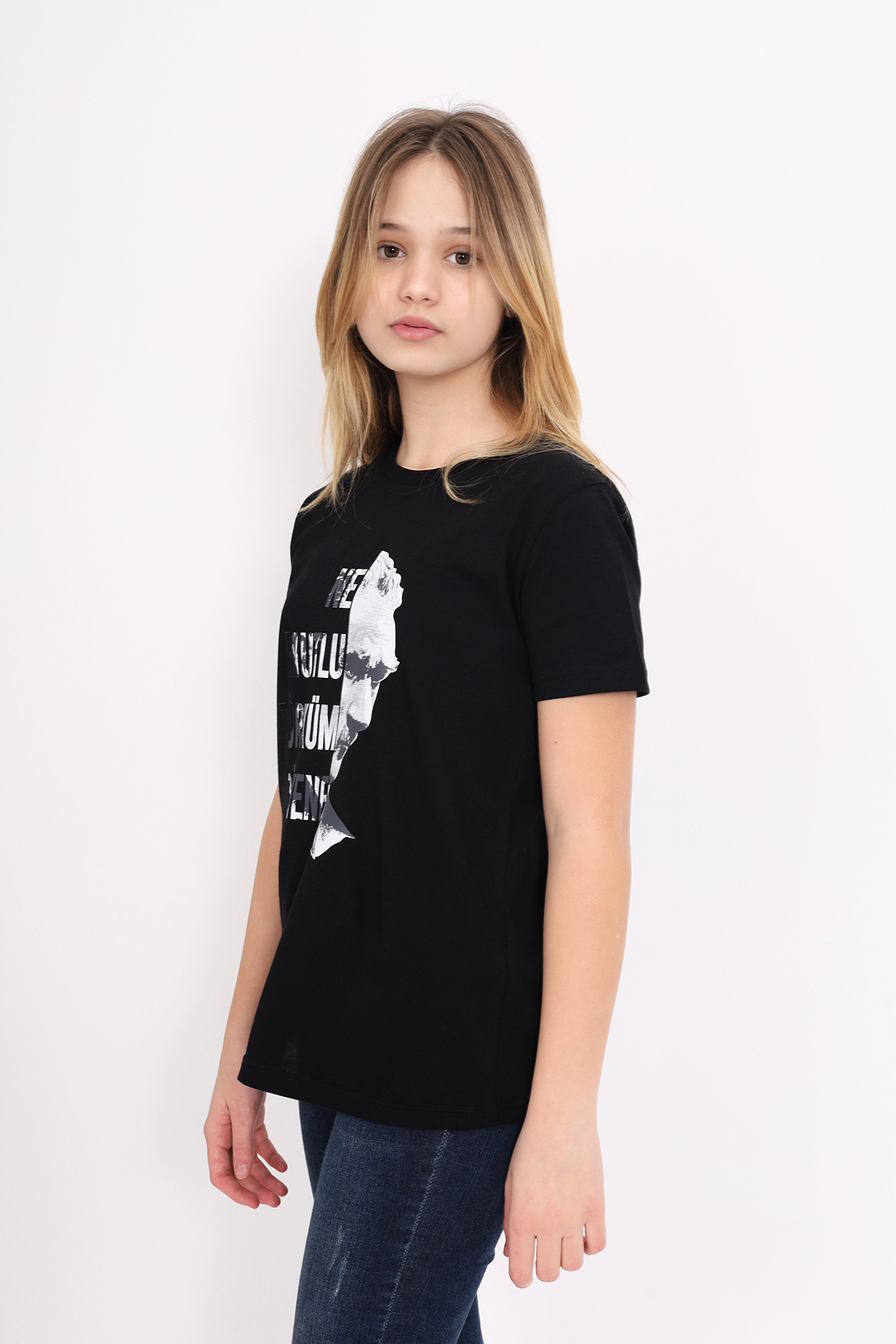 Toontoy Unisex Çocuk Atatürk Baskılı Tişört