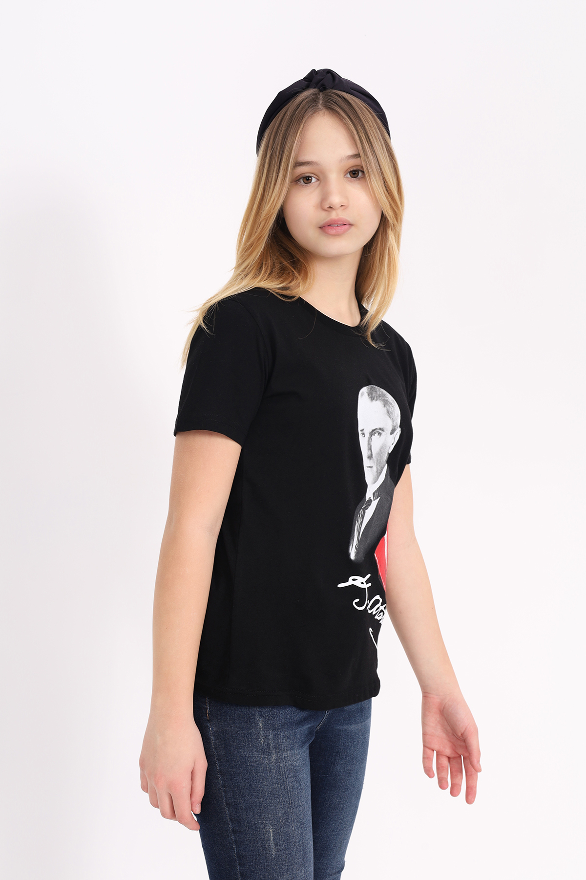 Toontoy Unisex Çocuk Atatürk Baskılı Tişört