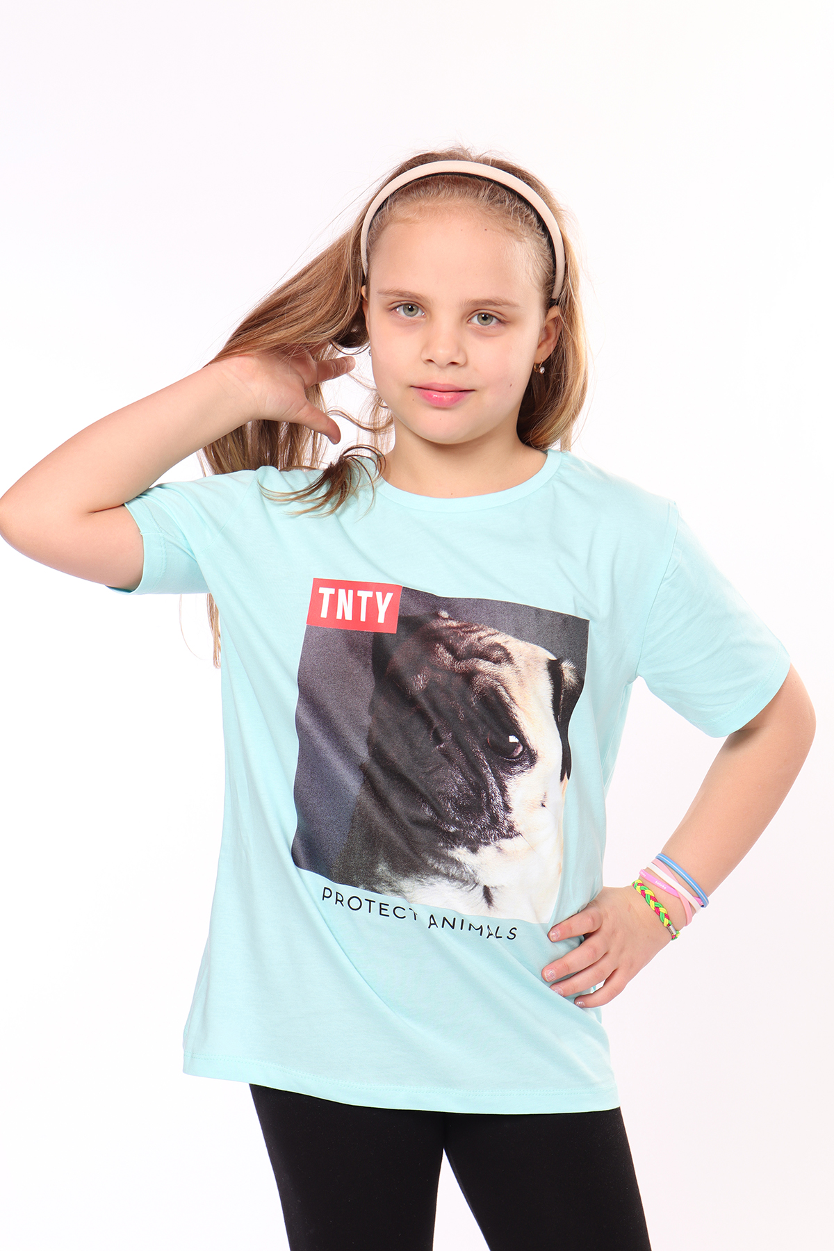 Toontoy Unisex Çocuk Önü Baskılı Tişört