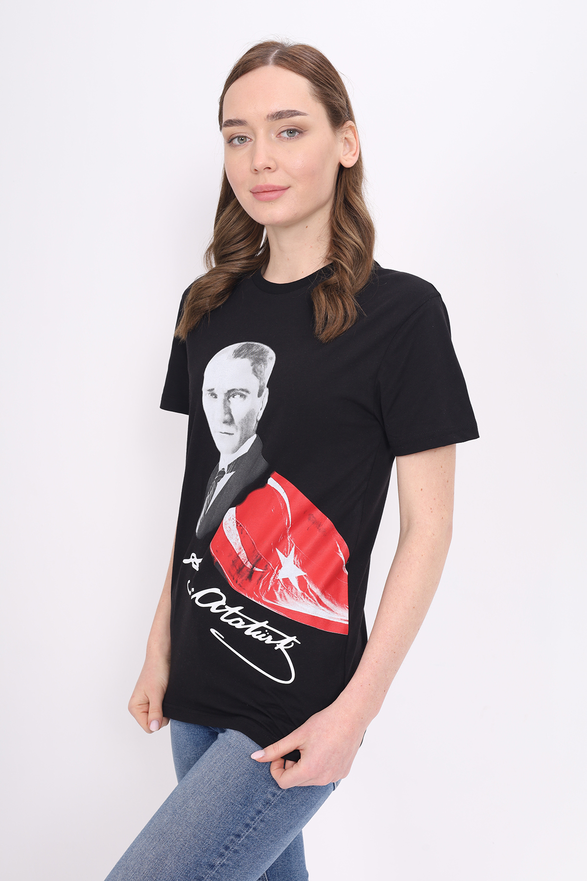 Toontoy Unisex Atatürk Baskılı Tişört 23093