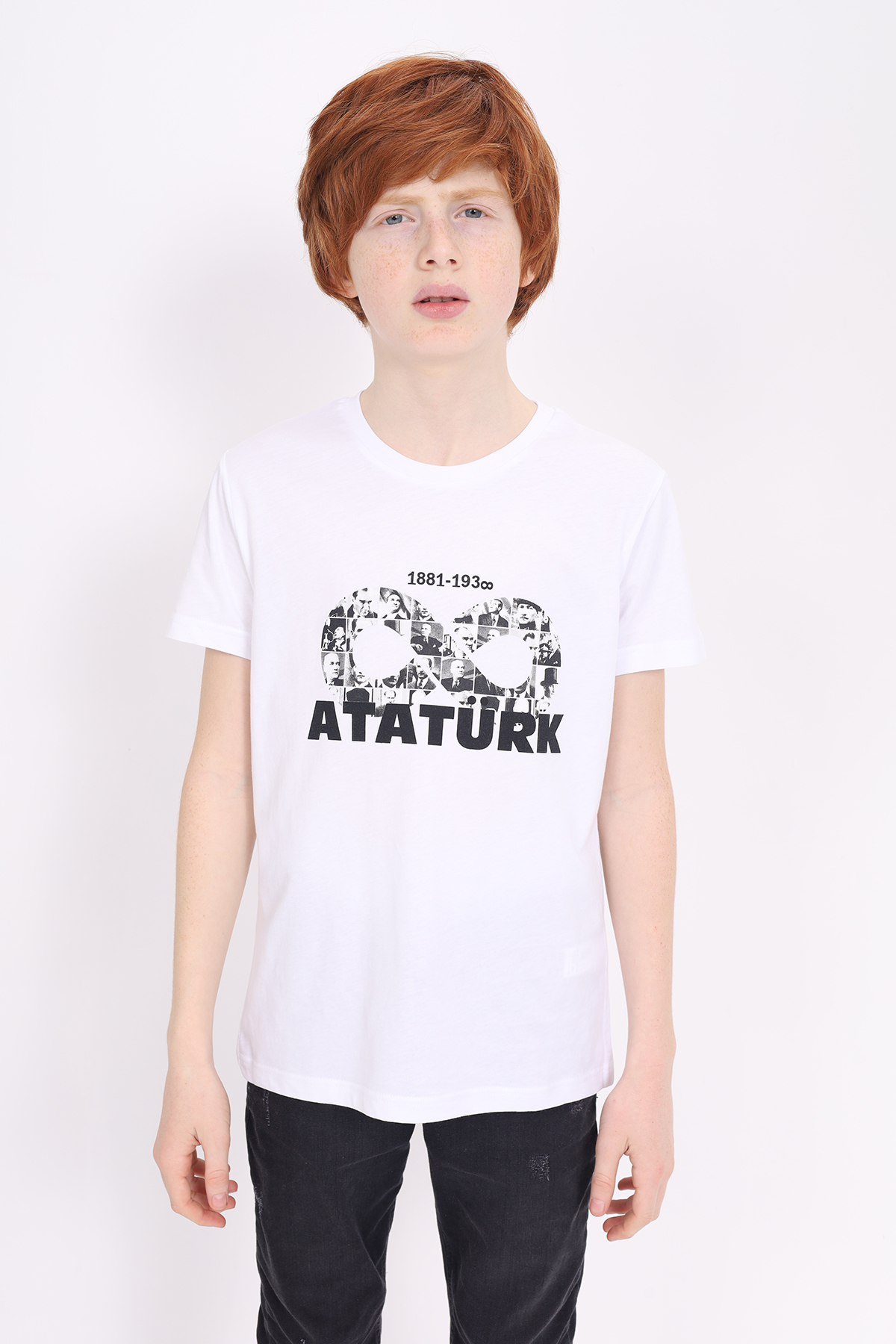 Toontoy Unisex Çocuk Atatürk Baskılı Tişört
