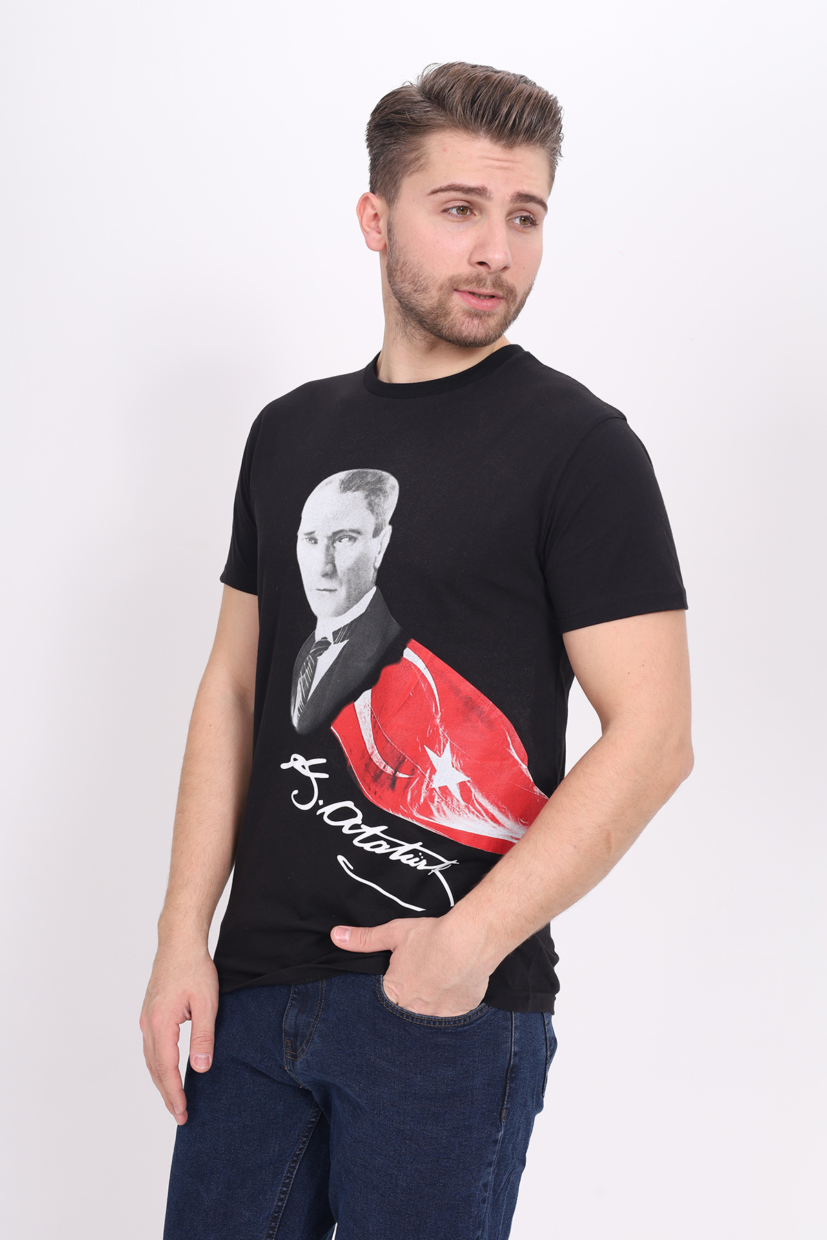 Toontoy Unisex Atatürk Baskılı Tişört 23093