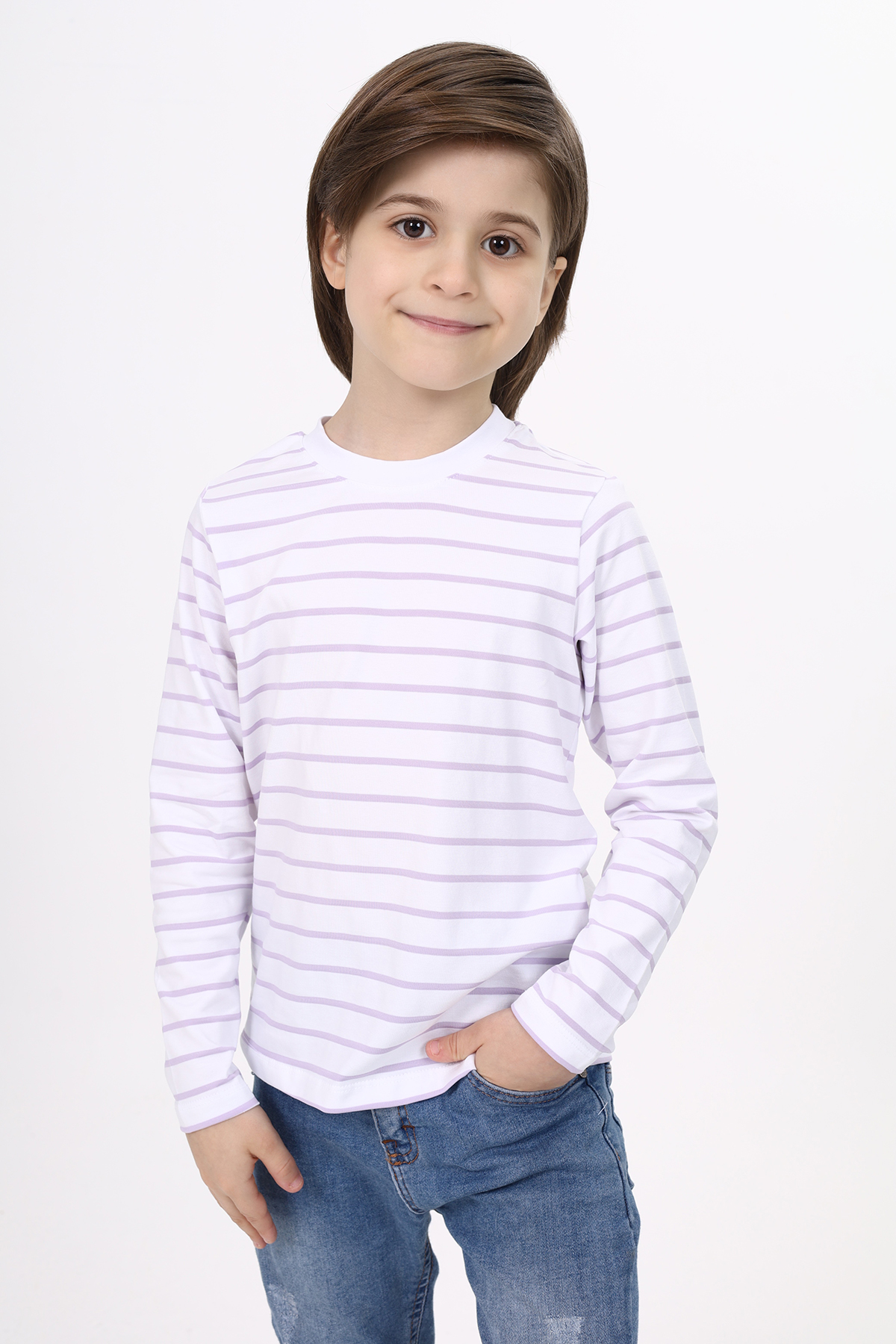 Toontoy Unisex Çocuk Çizgili Tişört