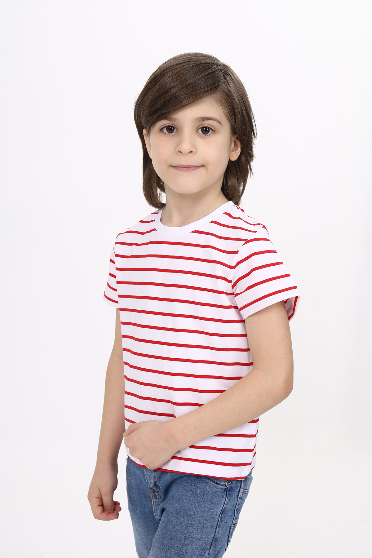 Toontoy Unisex Çocuk Çizgili Tişört