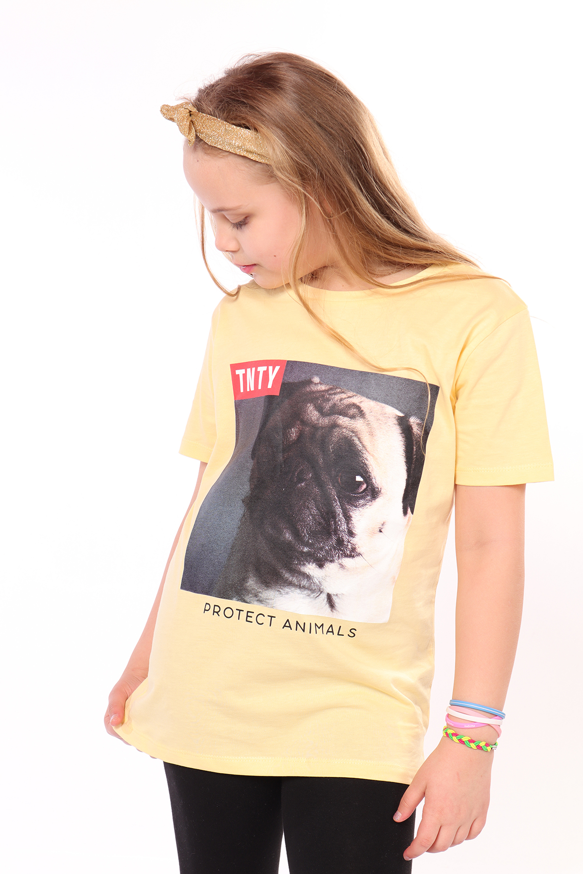 Toontoy Unisex Çocuk Önü Baskılı Tişört