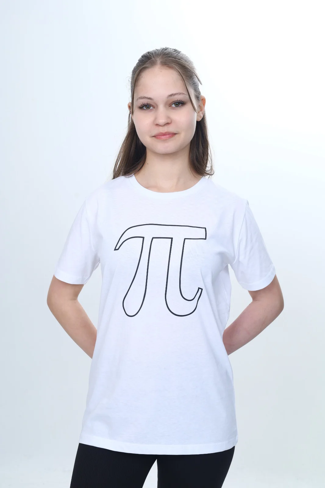 Toontoy Unisex Çocuk Pi Sayı Baskılı Bisiklet Yaka Refax Fit Kısa