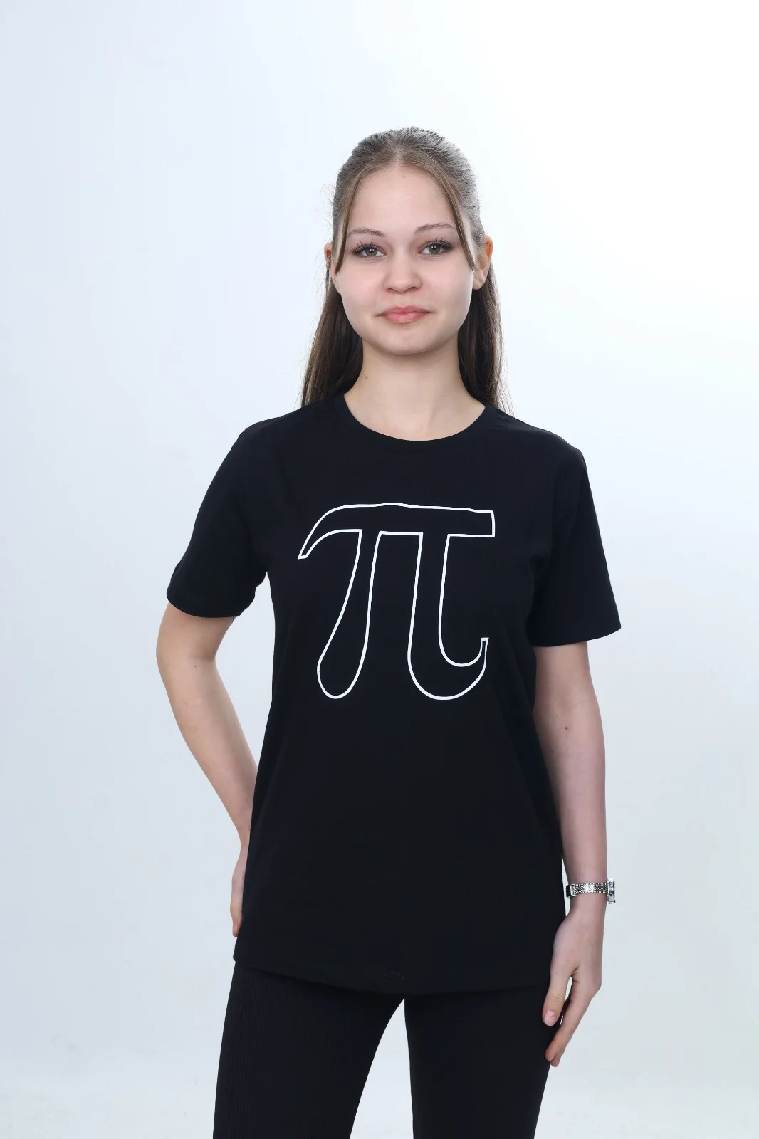 Toontoy Unisex Çocuk Pi Sayı Baskılı Bisiklet Yaka Refax Fit Kısa