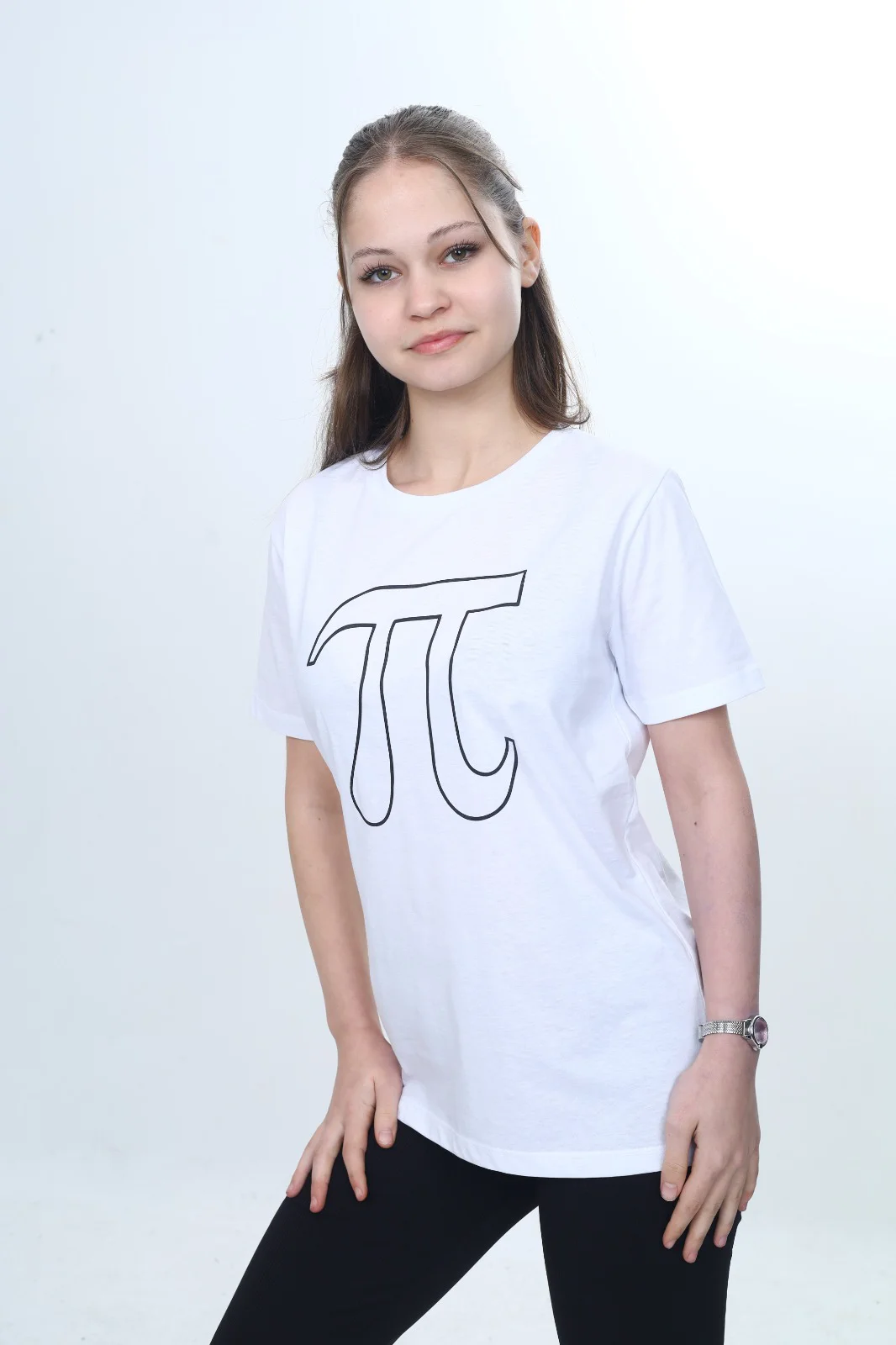 Toontoy Unisex Çocuk Pi Sayı Baskılı Bisiklet Yaka Refax Fit Kısa