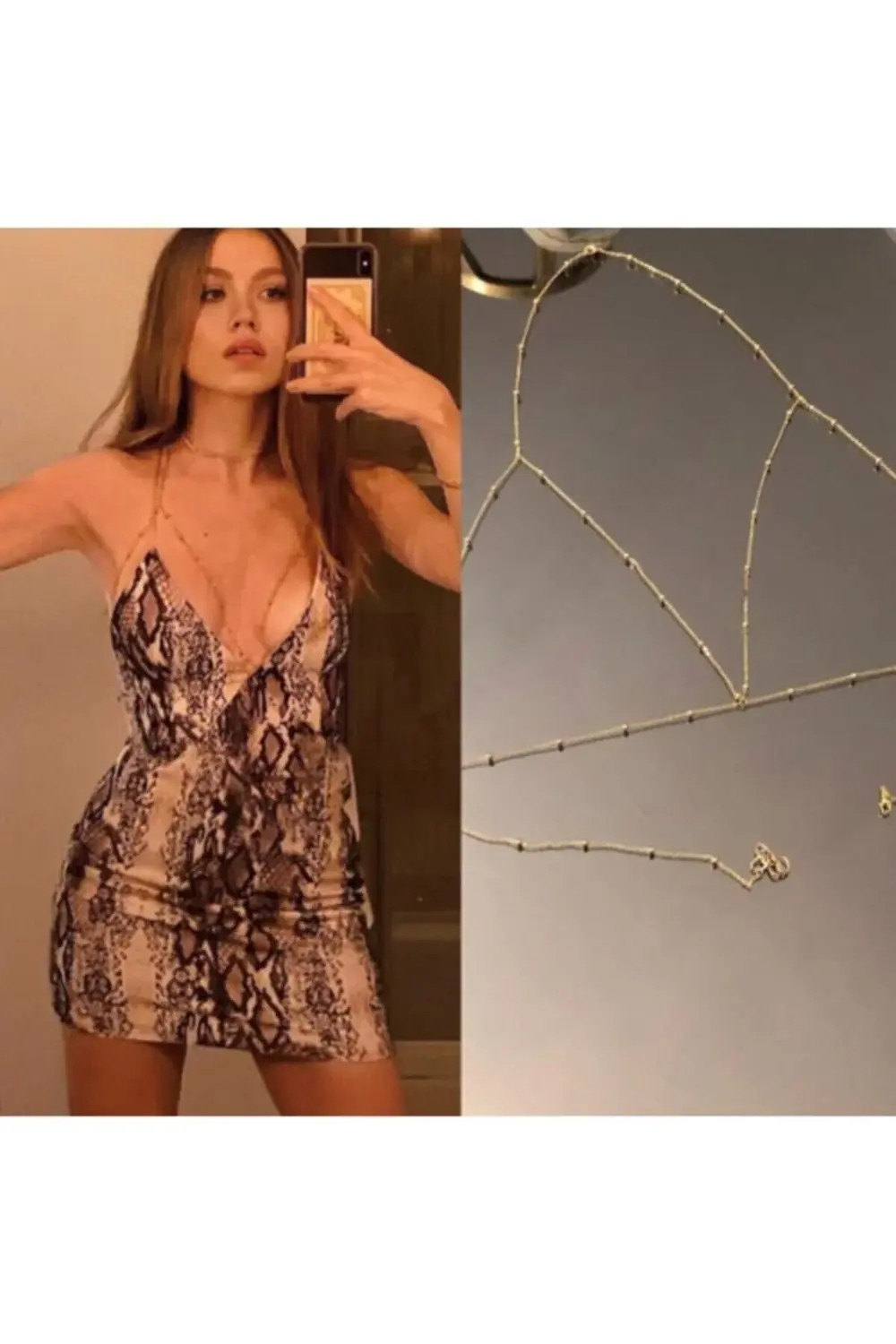 Top Detay Vücut Aksesuarı, Vücut Kolyesi. Vücut Takısı, Bel Akses