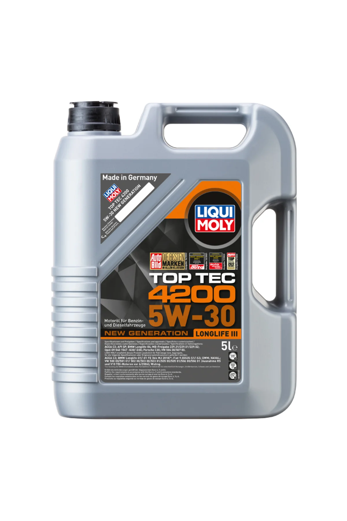 Top Tec 4200 5W-30 Tam Sentetik Motor Yağı 5 Litre (LongLife)
