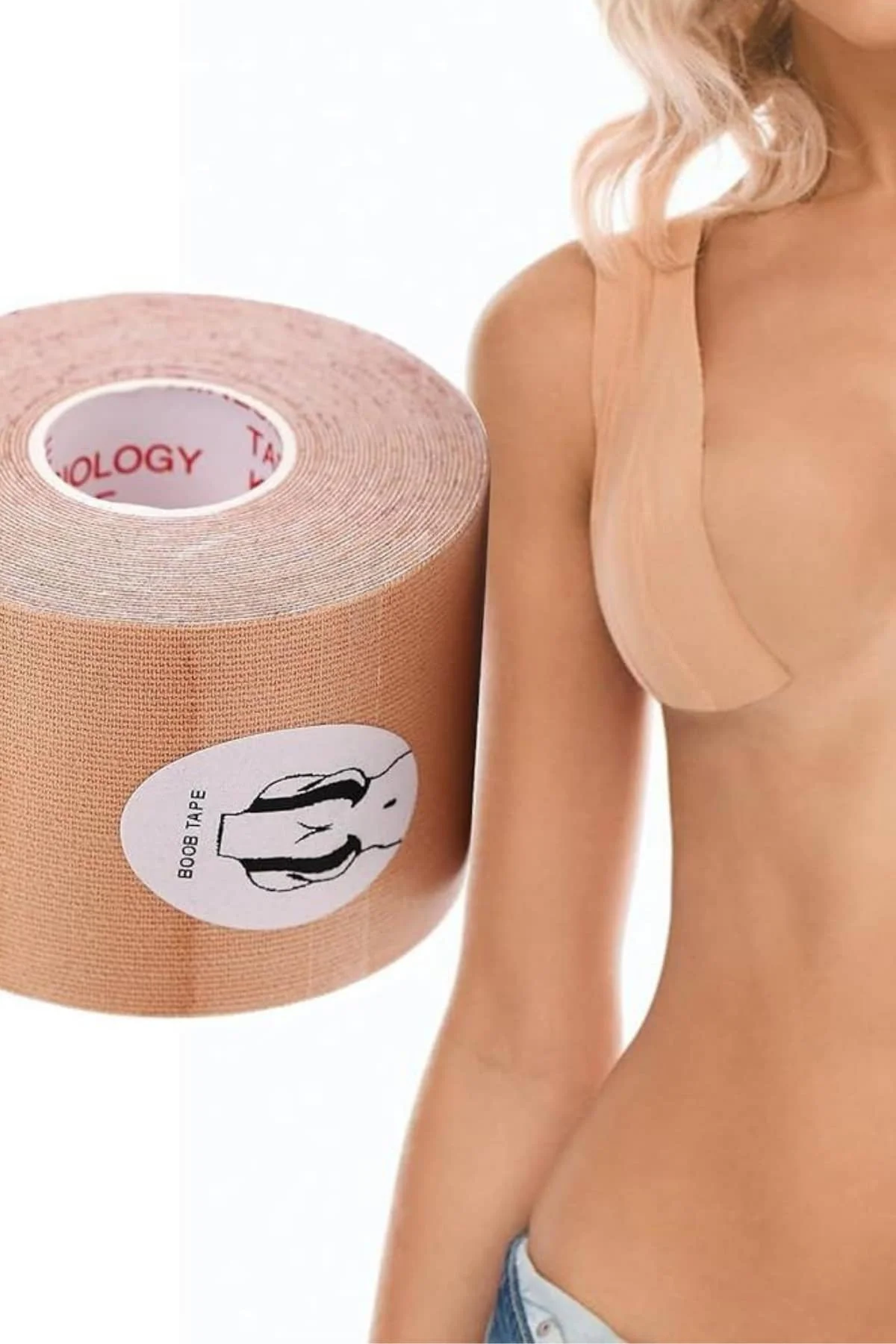 Toparlayıcı ve Şekillendirici Göğüs Bandı Tere ve Suya Dayanıklı 