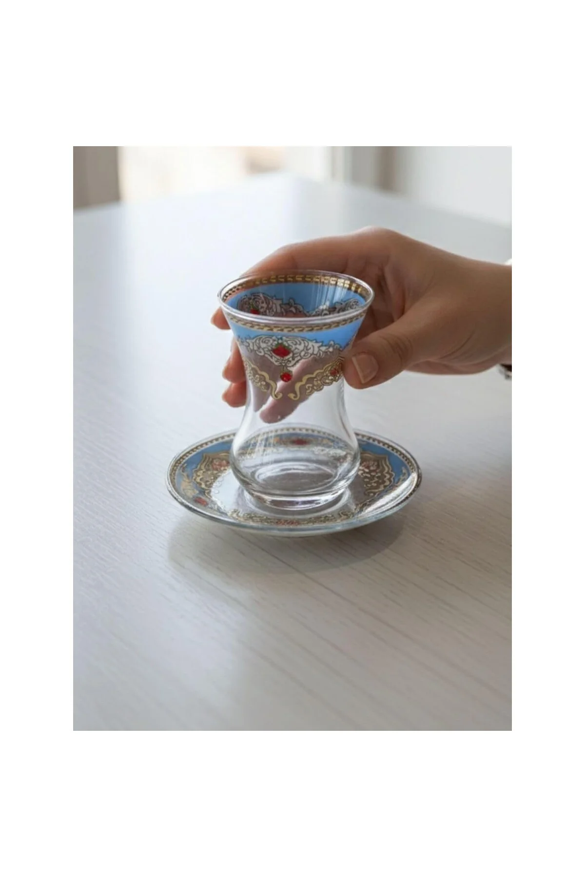 Topkapı 6 Kişilik Çay Seti, French Press Hediyeli, 9 Farklı Osman