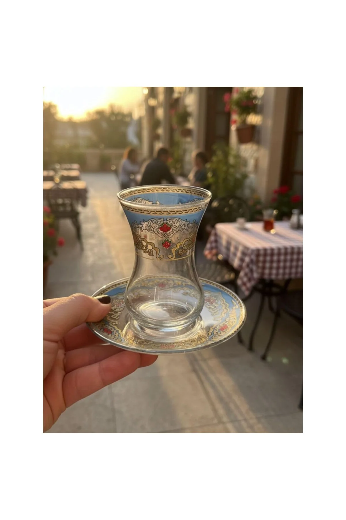 Topkapı 6 Kişilik Çay Seti, French Press Hediyeli, 9 Farklı Osman