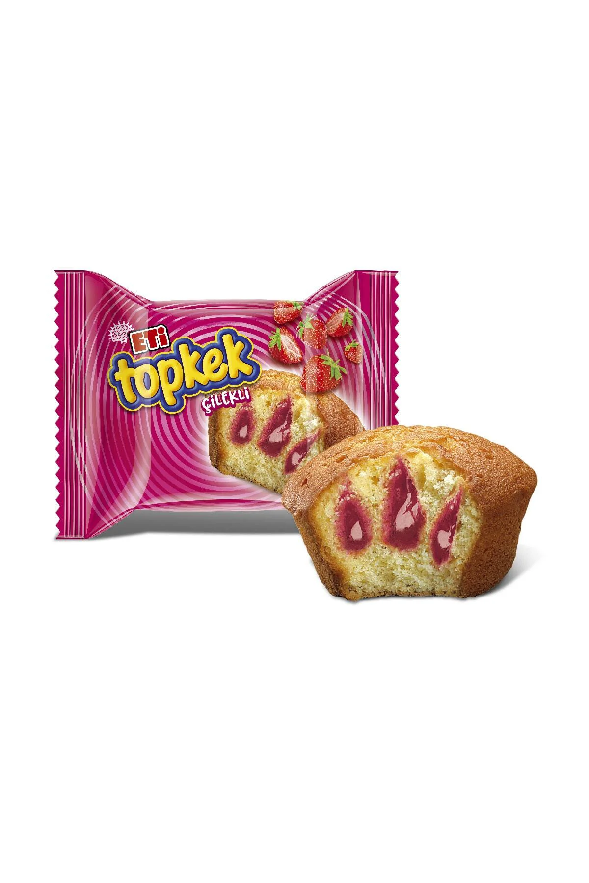 Topkek Çilekli Kek 40 g x 24 Adet
