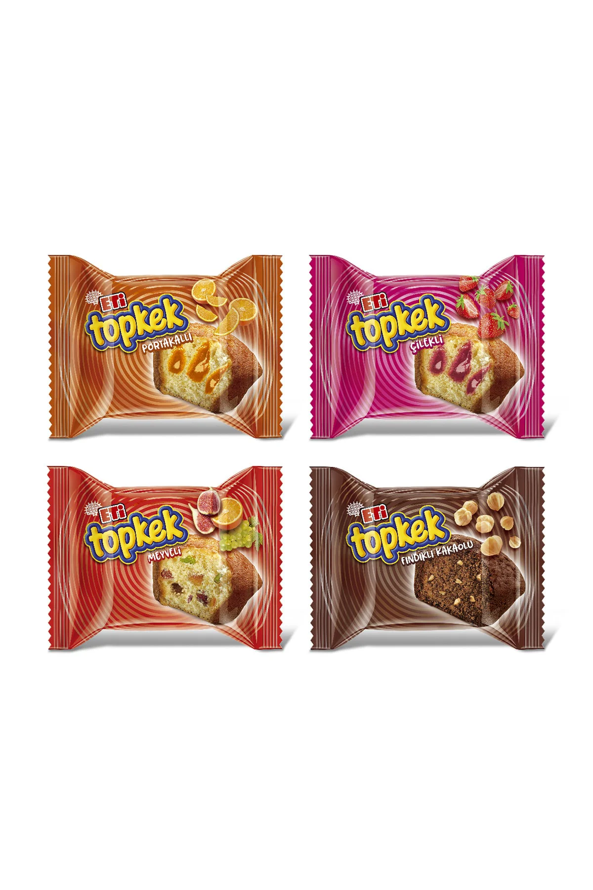 Topkek Çilekli Kek 40 g x 24 Adet