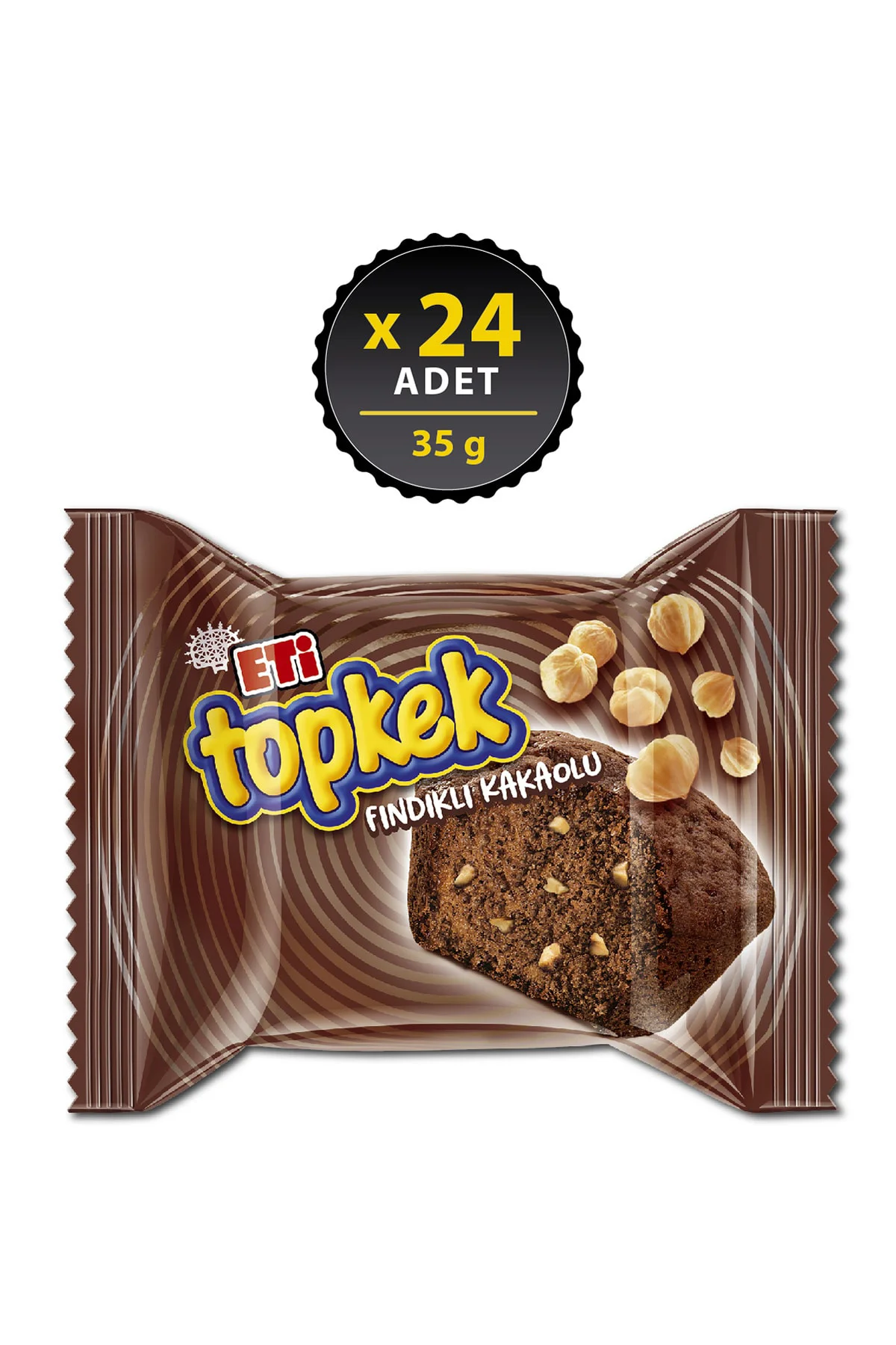 Topkek Fındıklı Kakaolu 35 g x 24 Adet