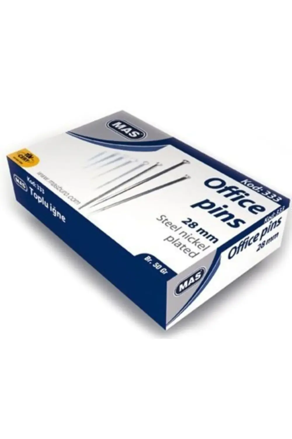 Toplu Iğne 50gr Nikelli 28 Mm 333