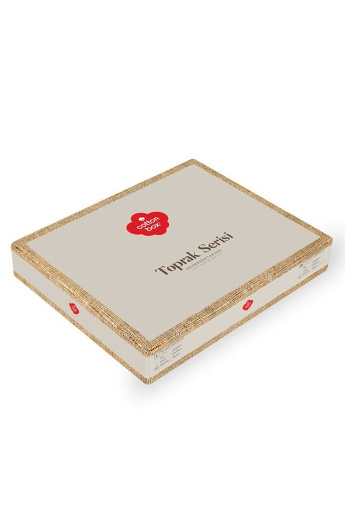 Toprak Aren Kahve Çift Kişilik Nevresim Takımı