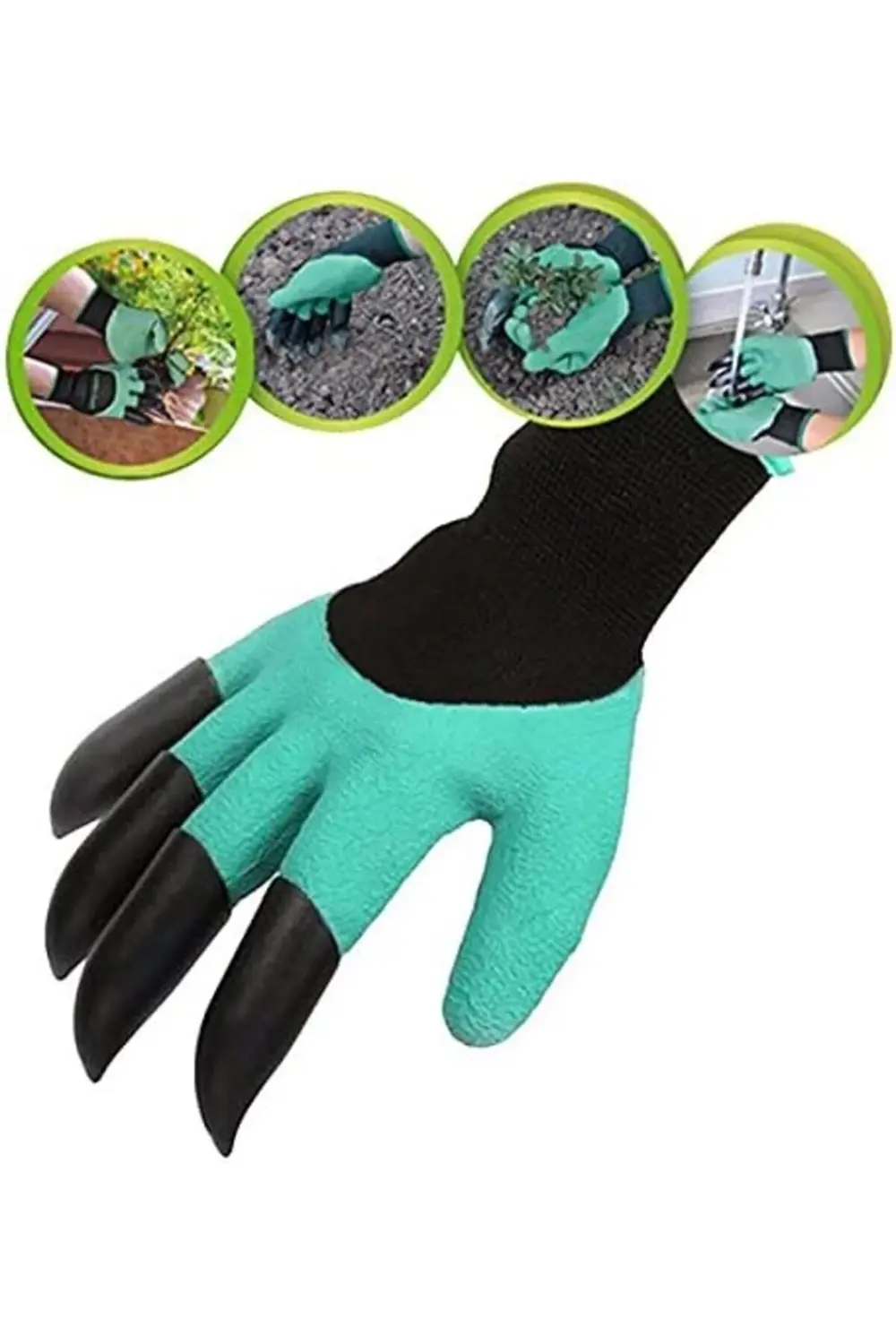 Toprak Kazma Ekme Çapalama İçin Korumalı Bahçe Bahçivan Eldiveni